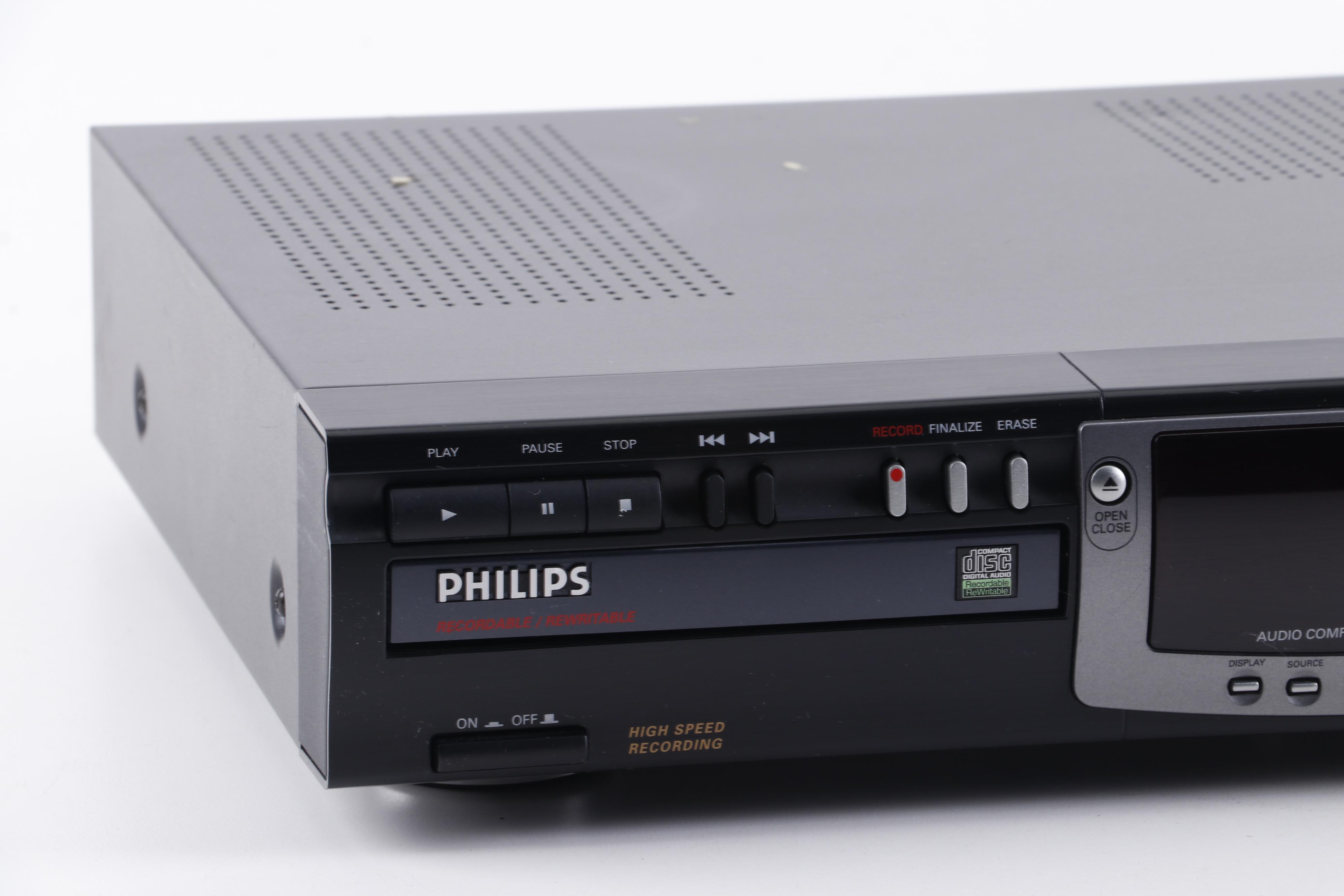 Philips CDR 765 Compact Disc Recorder with Remote