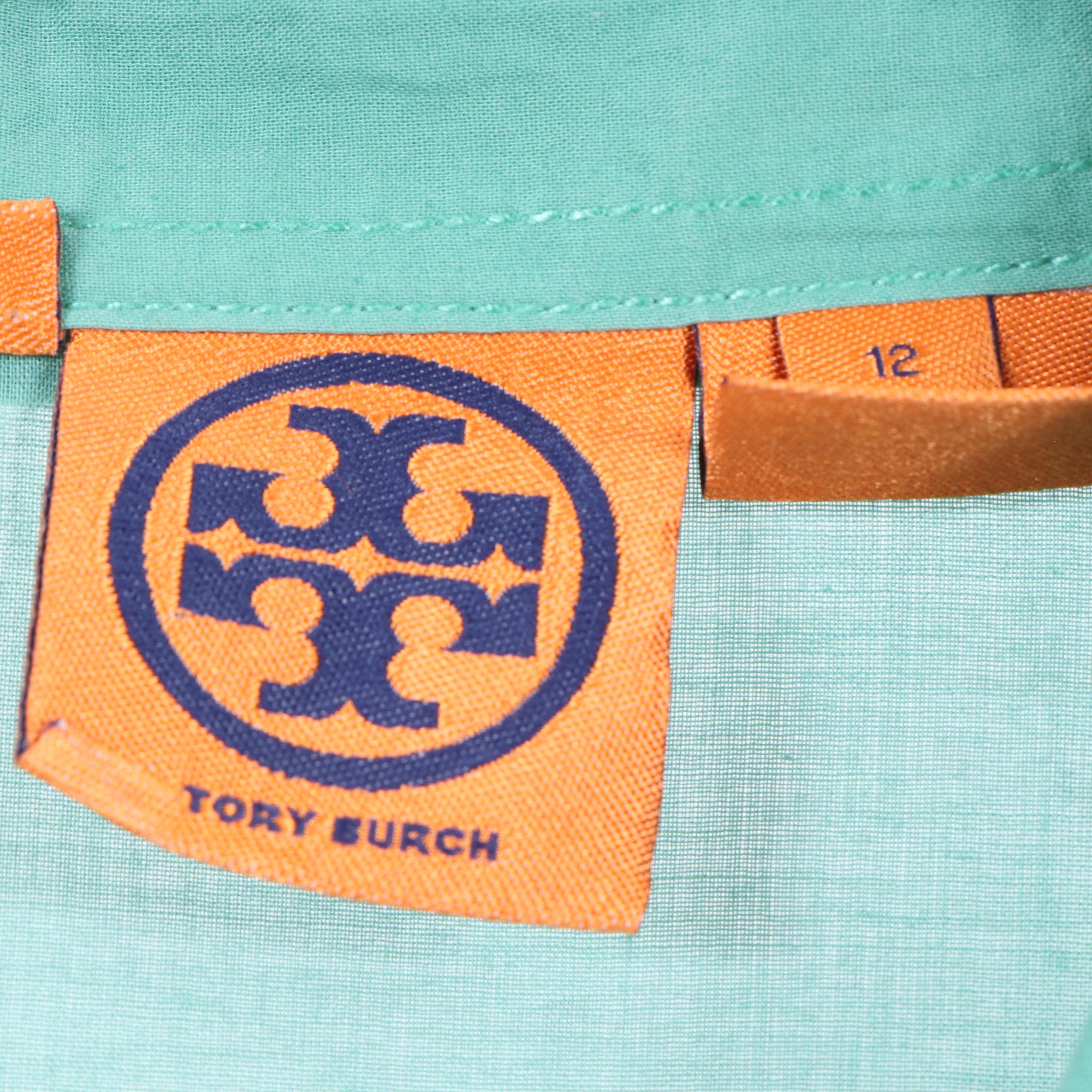 Tory Burch Cotton Long Sleeve Button-Front Shirts