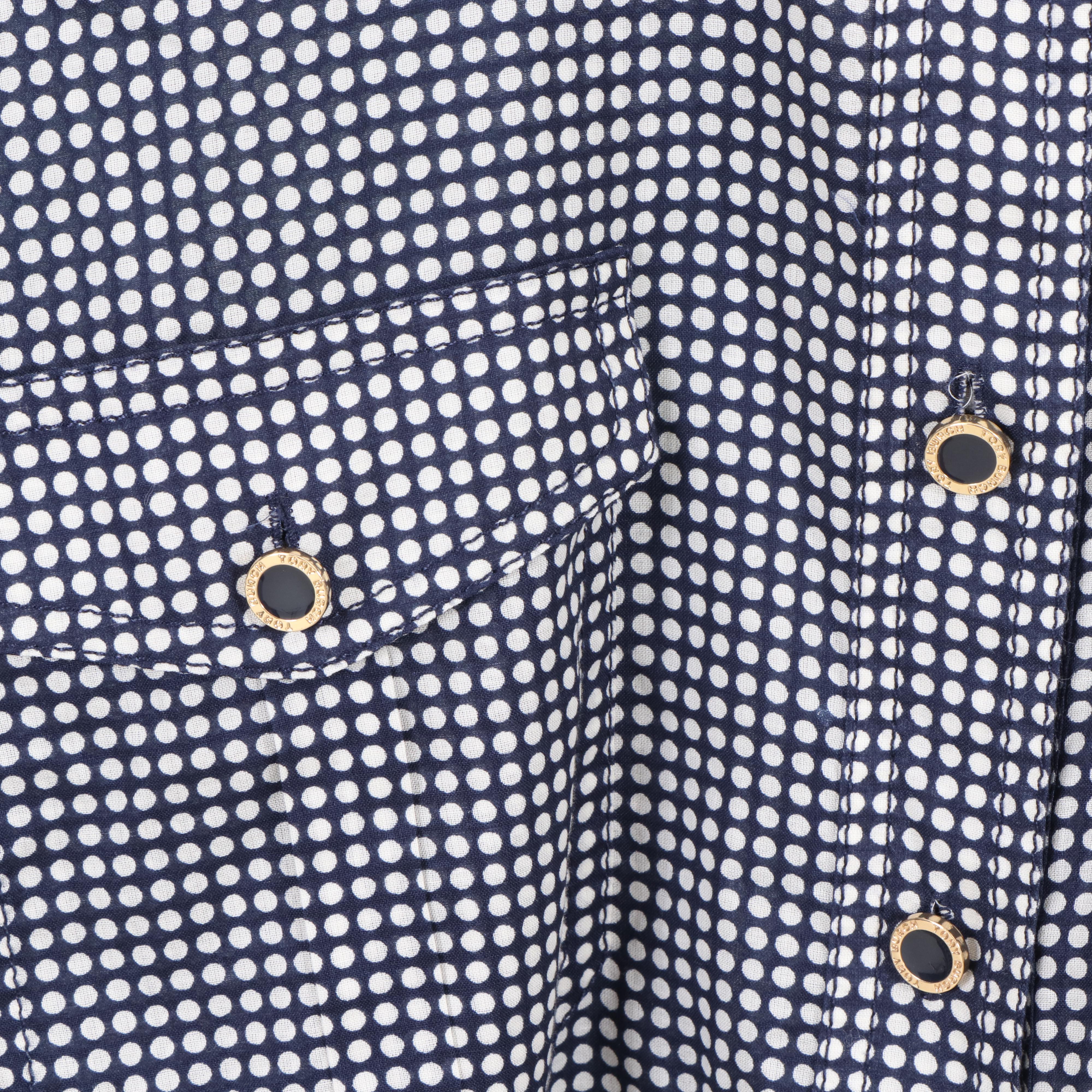 Tory Burch Cotton Long Sleeve Button-Front Shirts