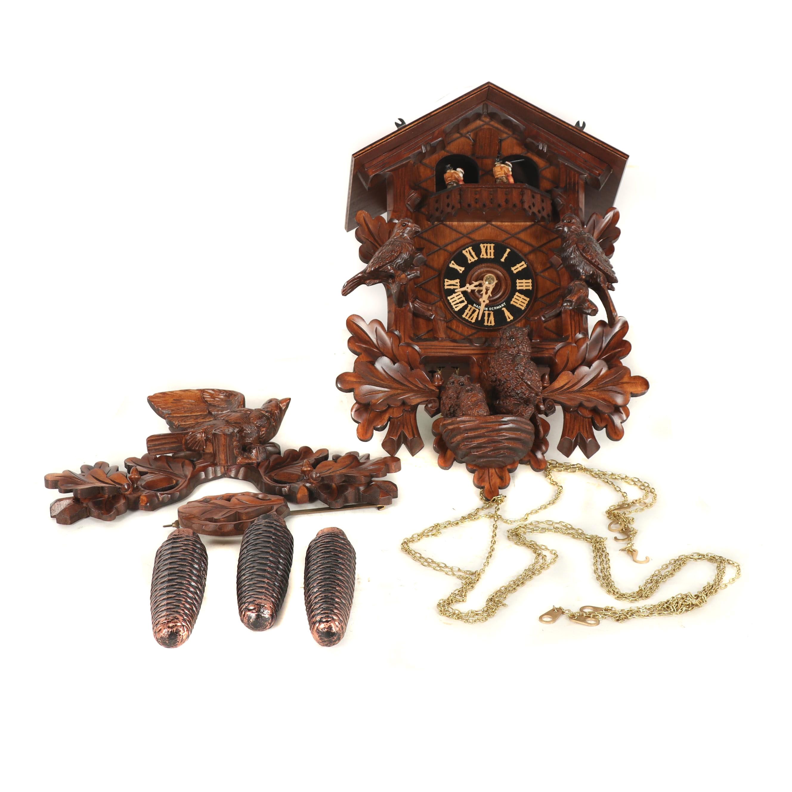 Hönes German Black Forest Cuckoo Clock with Swiss Musical Movement