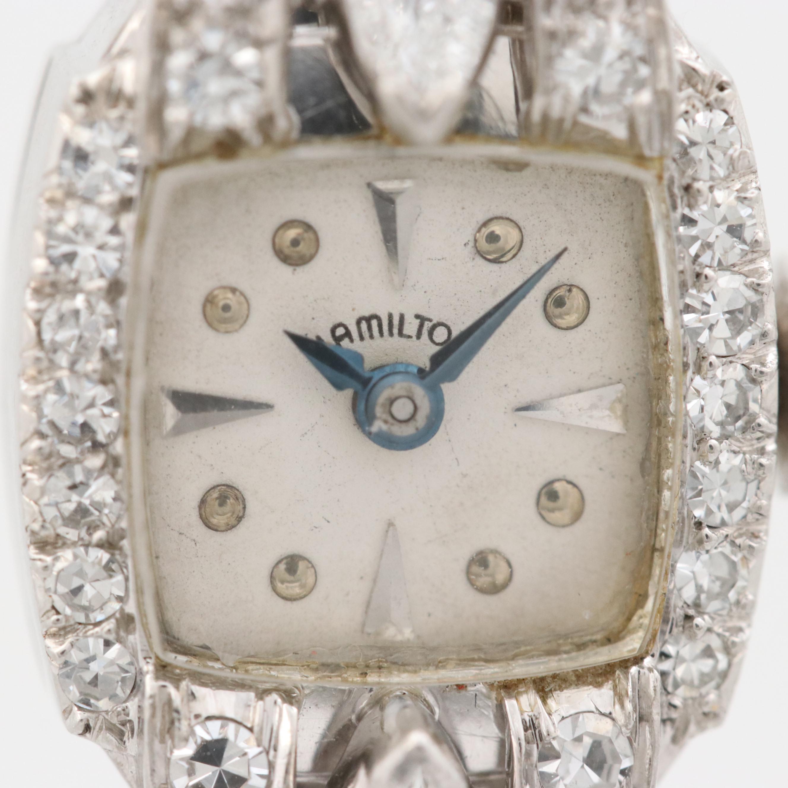 Hamilton Platinum 1.96 CTW Diamond Watch
