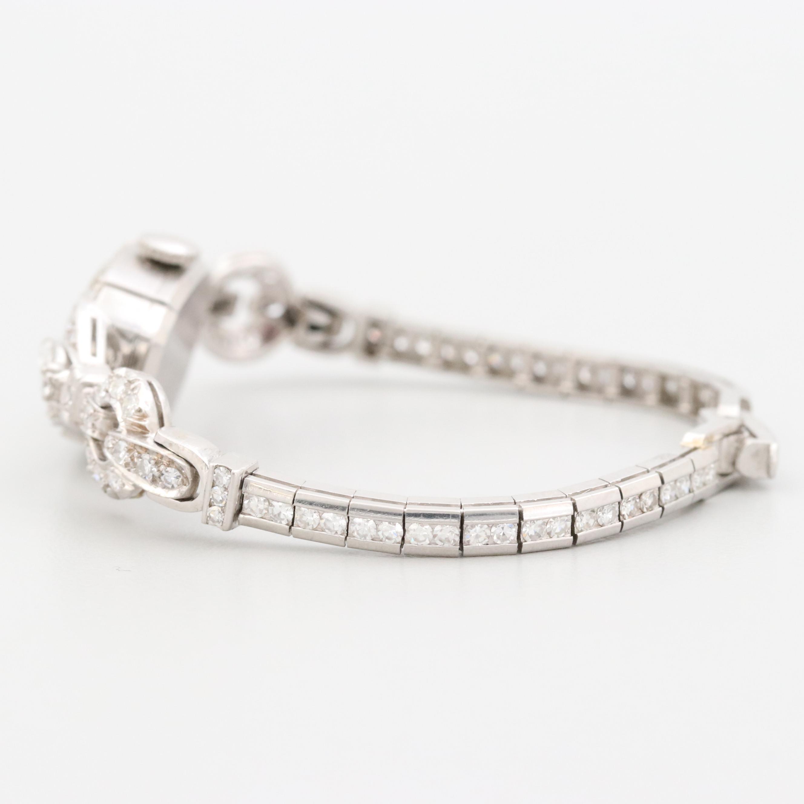 Hamilton Platinum 1.96 CTW Diamond Watch