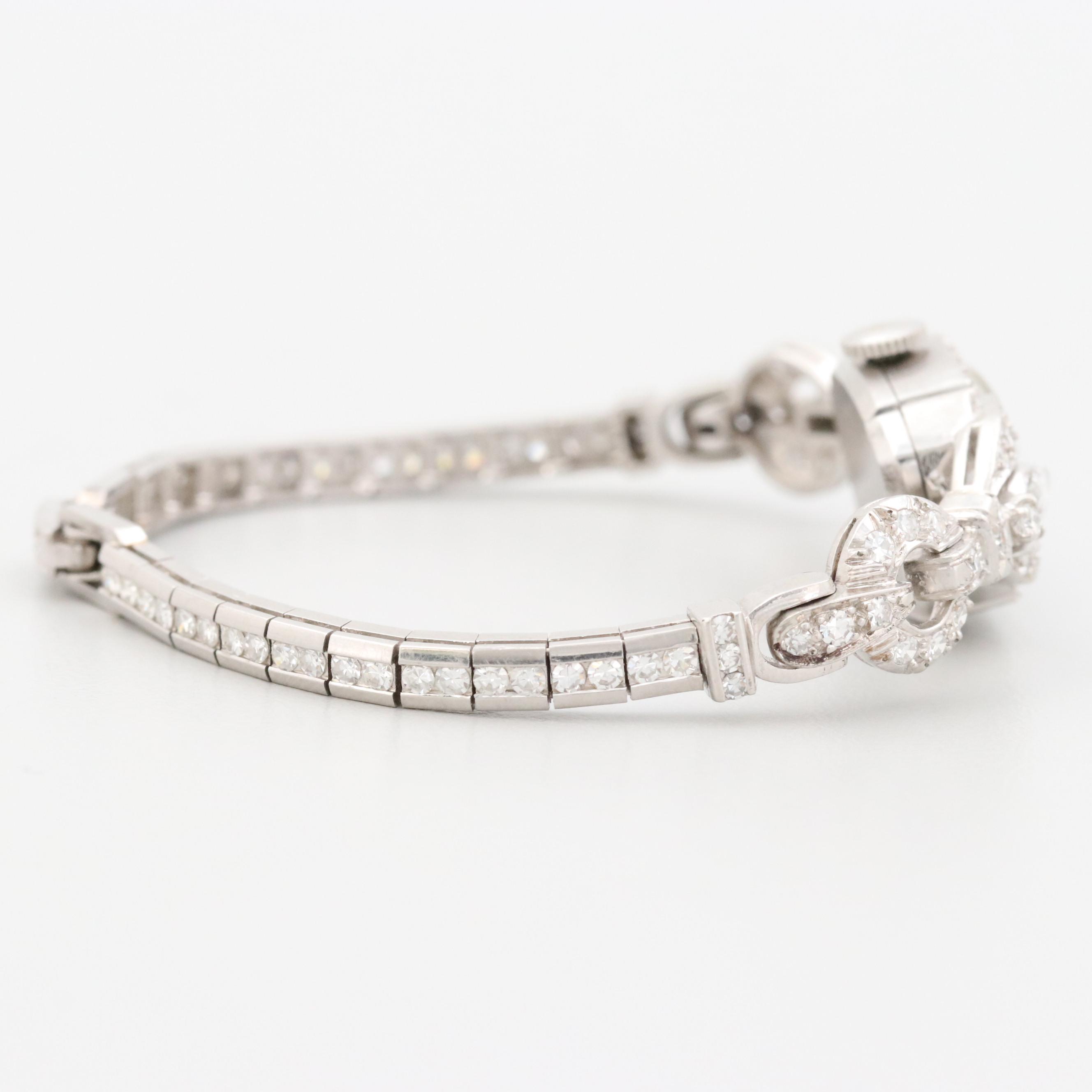 Hamilton Platinum 1.96 CTW Diamond Watch