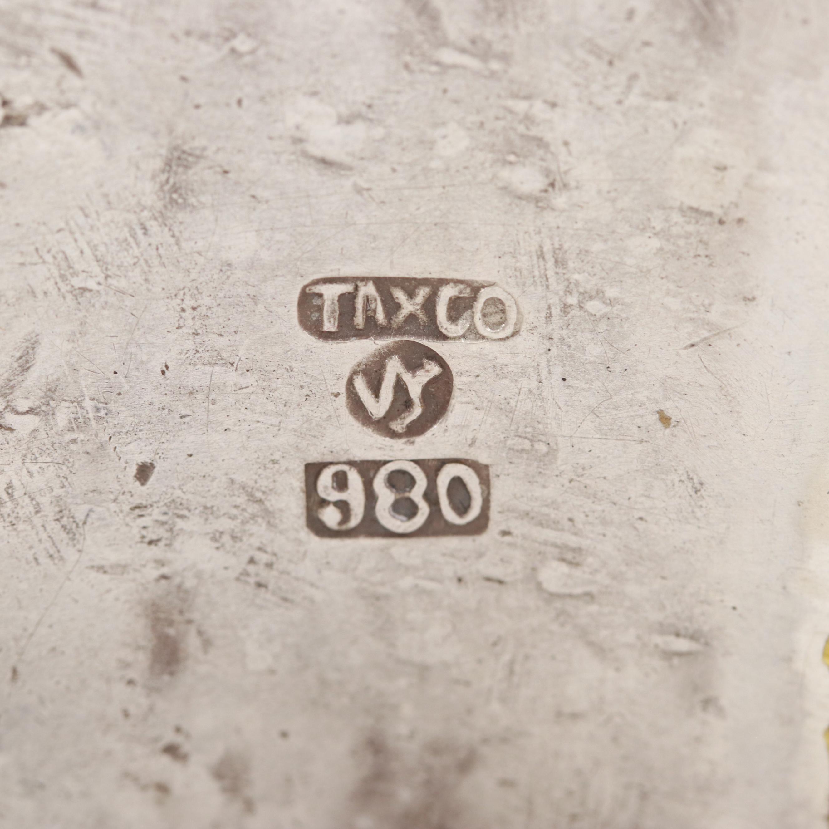 William Spratling Vintage Mexican 980 Silver Amethyst Cuff Bracelet