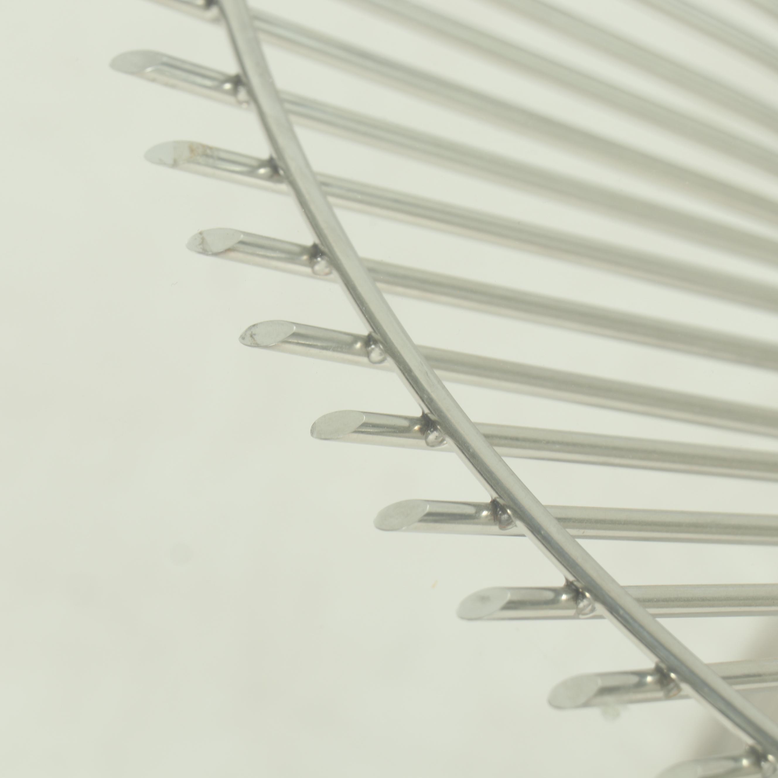 Stilnovo Fishbourne Stainless Steel Coffee Table with Glass Table Top