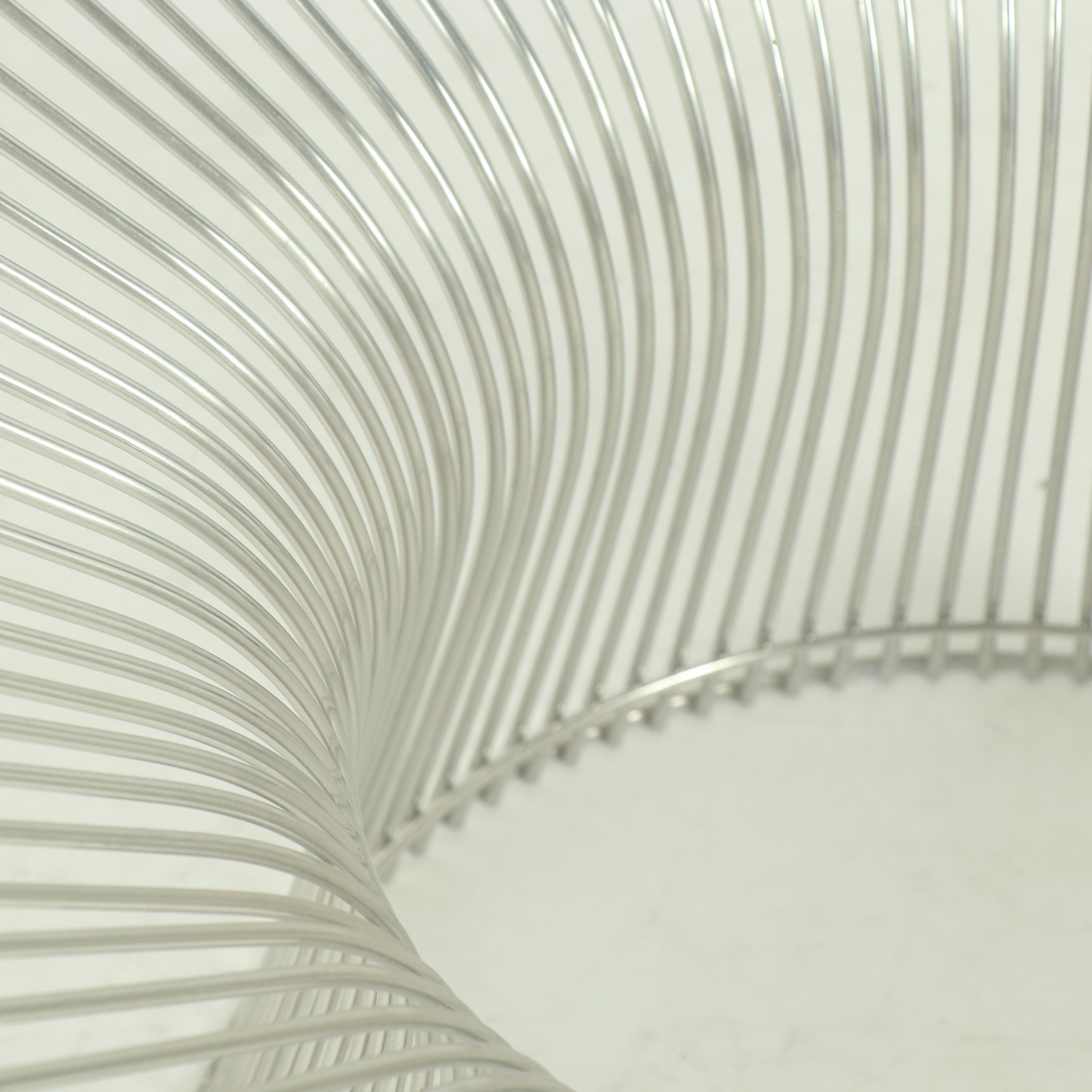 Stilnovo Fishbourne Stainless Steel Coffee Table with Glass Table Top