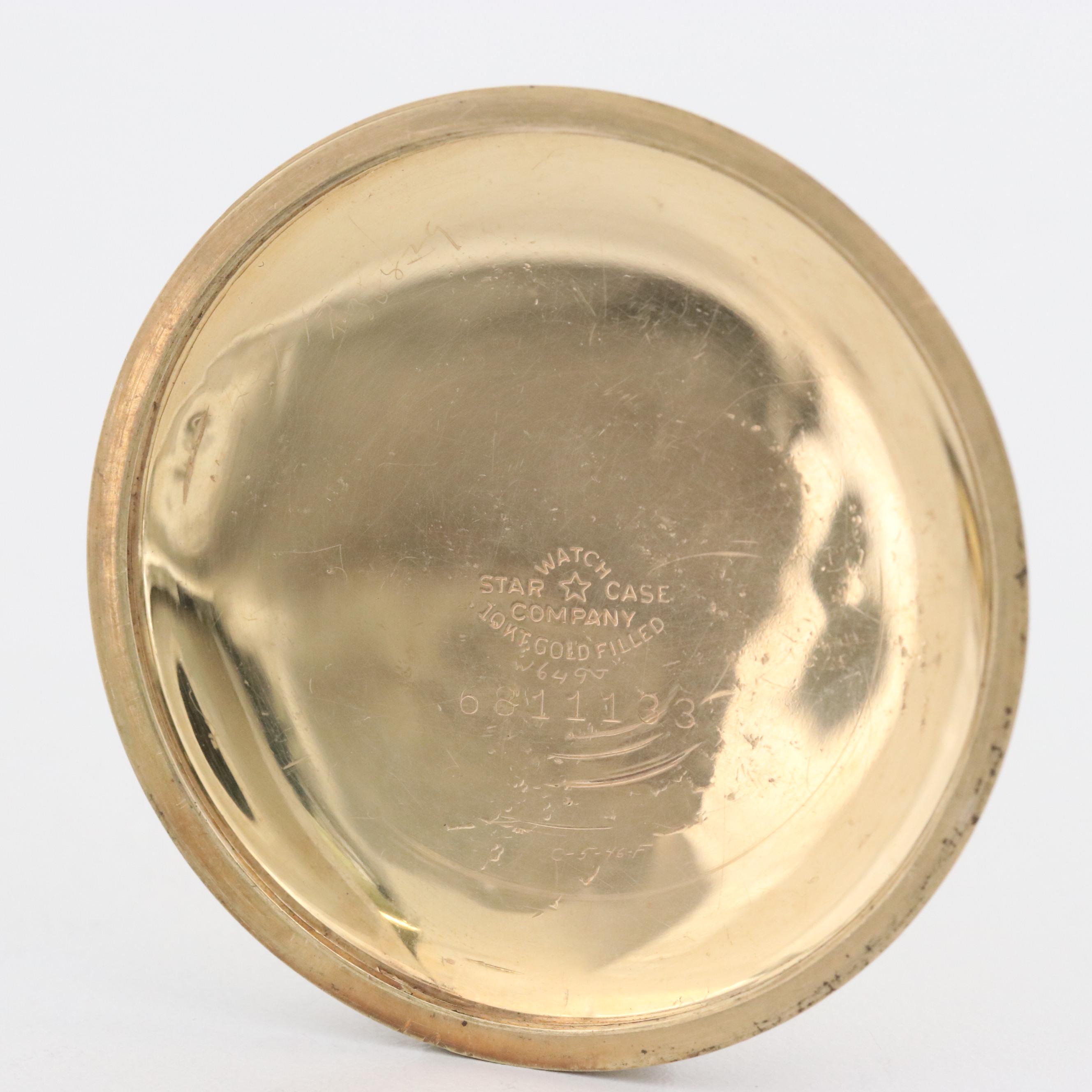 Antique Elgin Railroad Grade 10K Gold Filled Pocket Watch, 1904