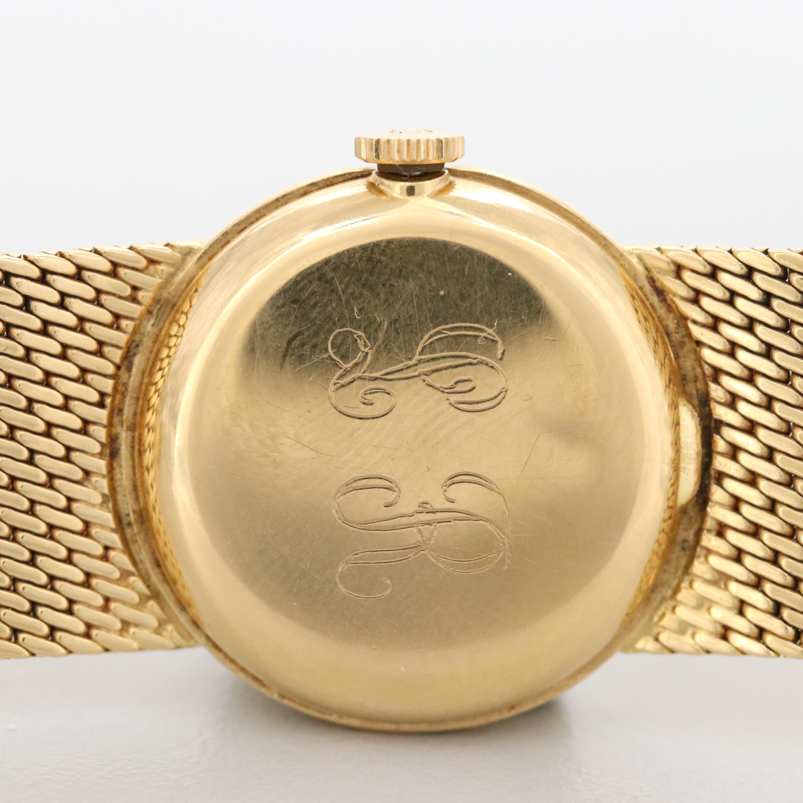 1950 Rolex Precision 18K Gold Stem Wind Model 8823 Watch