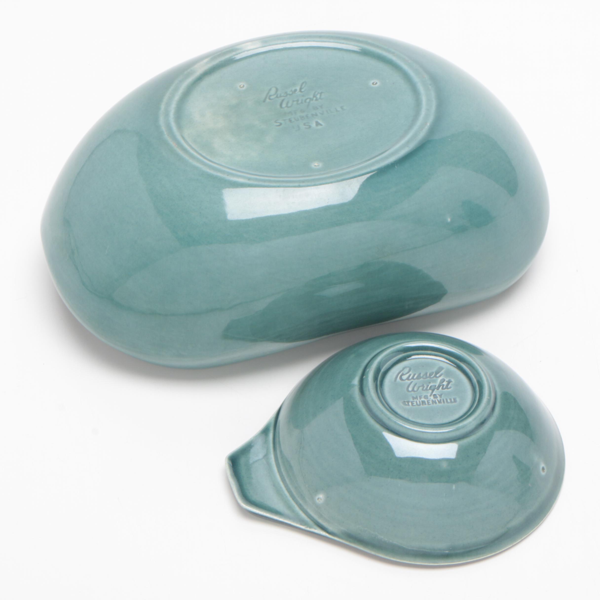 Russel Wright Seafoam Green "American Modern" Steubenville Serveware