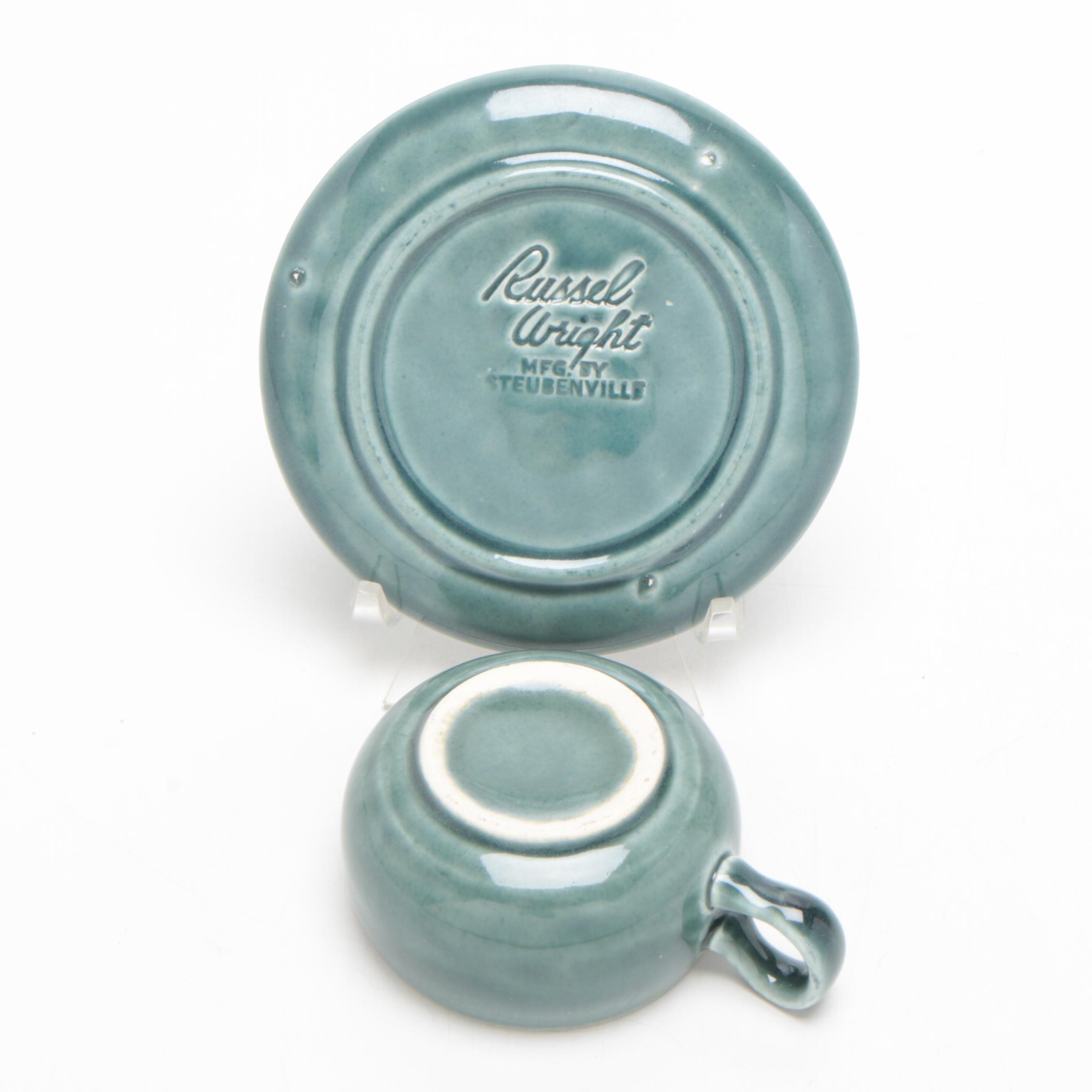 Russel Wright Seafoam Green "American Modern" Steubenville Serveware