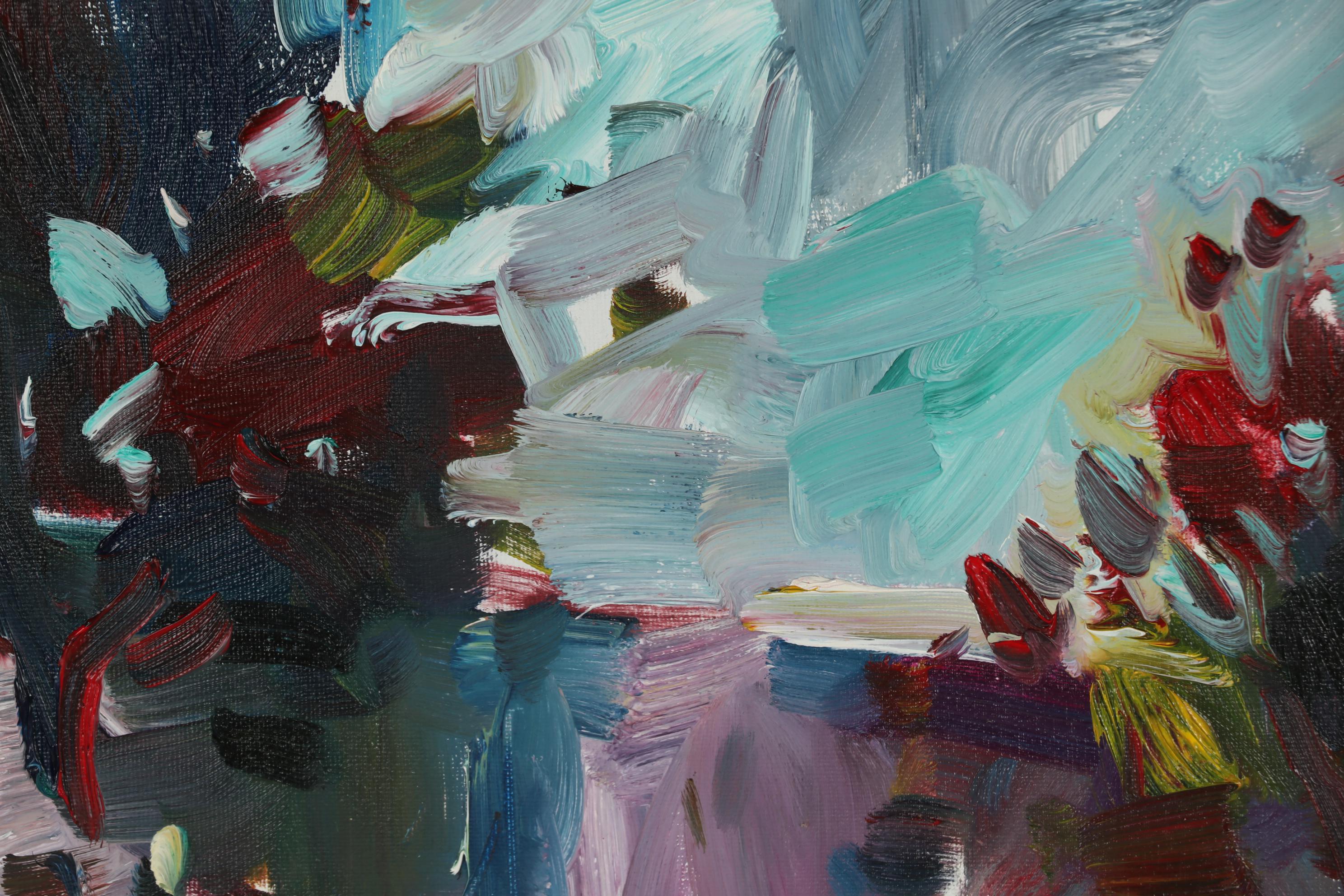 Jose Trujillo 2019 Oil Painting "Blizzard of Color"