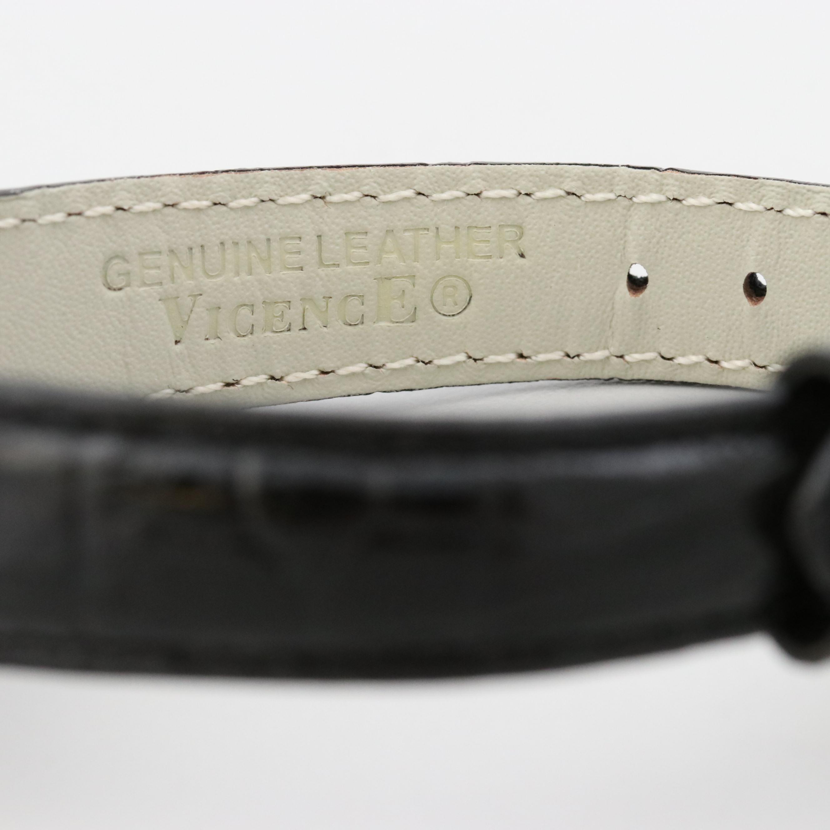 Vicence Milor 14K White Gold and 1.06 CTW Diamond Quartz Watch