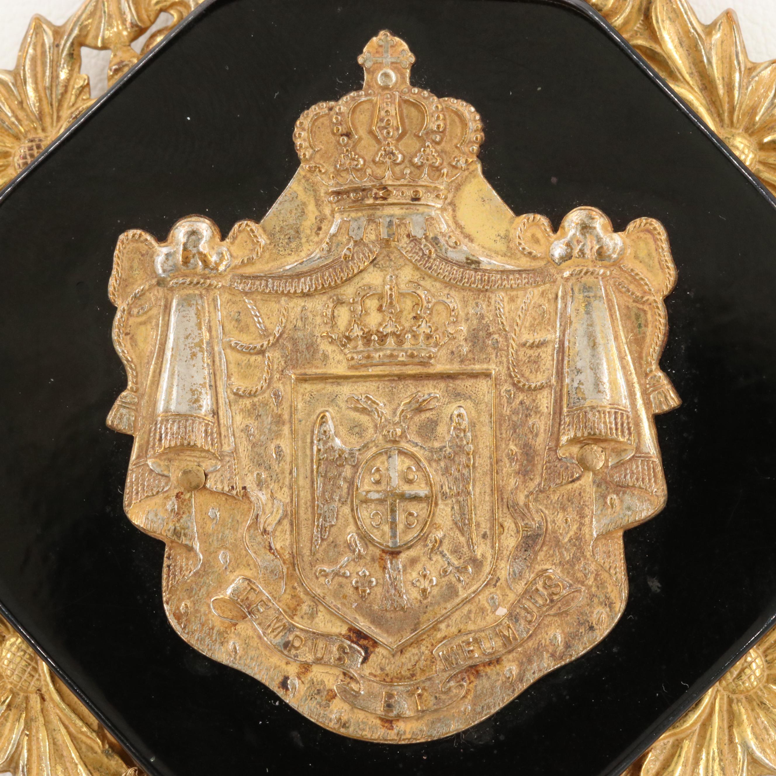 Circa 1975 Miriam Haskell Serbian Coat of Arms Necklace