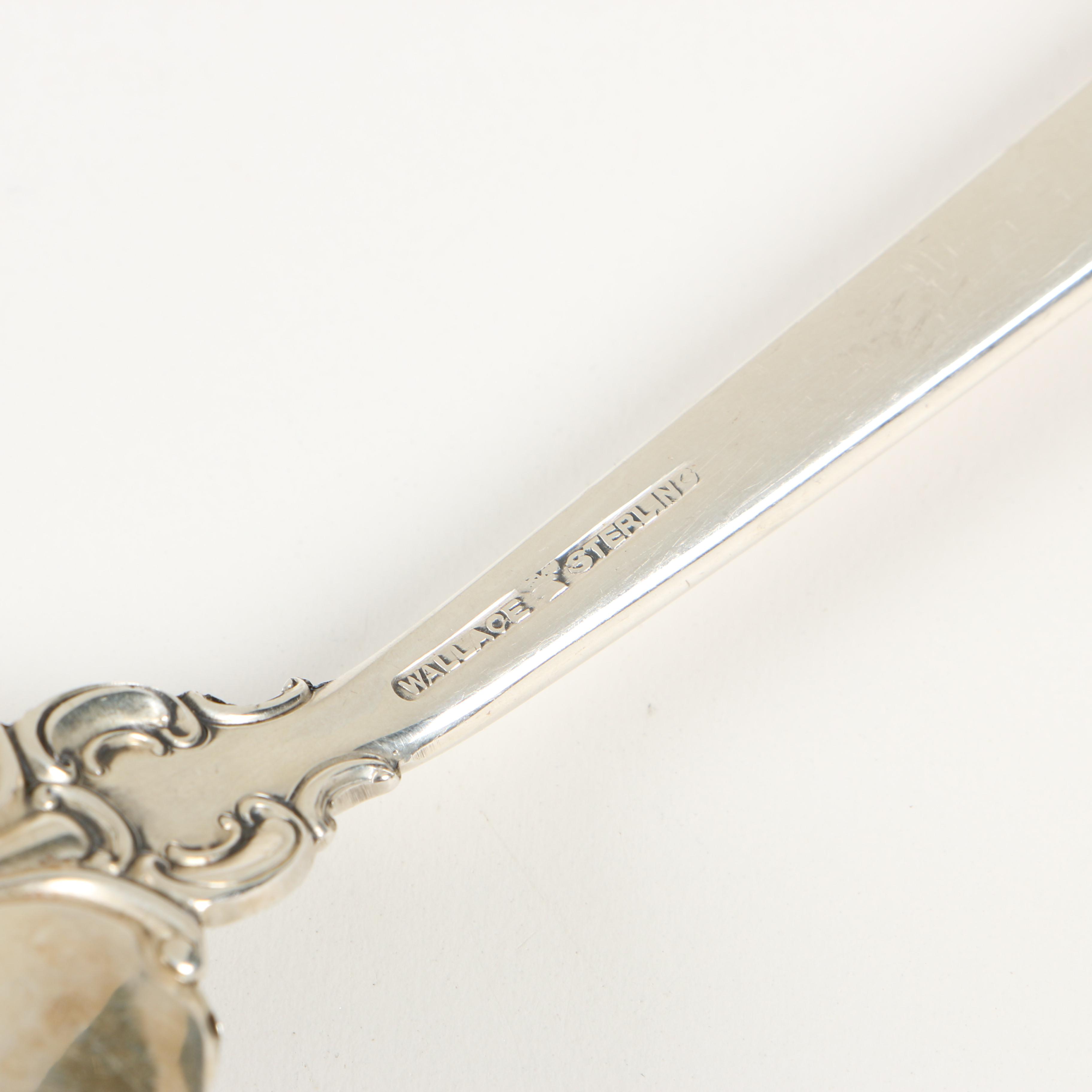 Wallace Sterling Silver "Grand Baroque" Flatware, Mid-Century