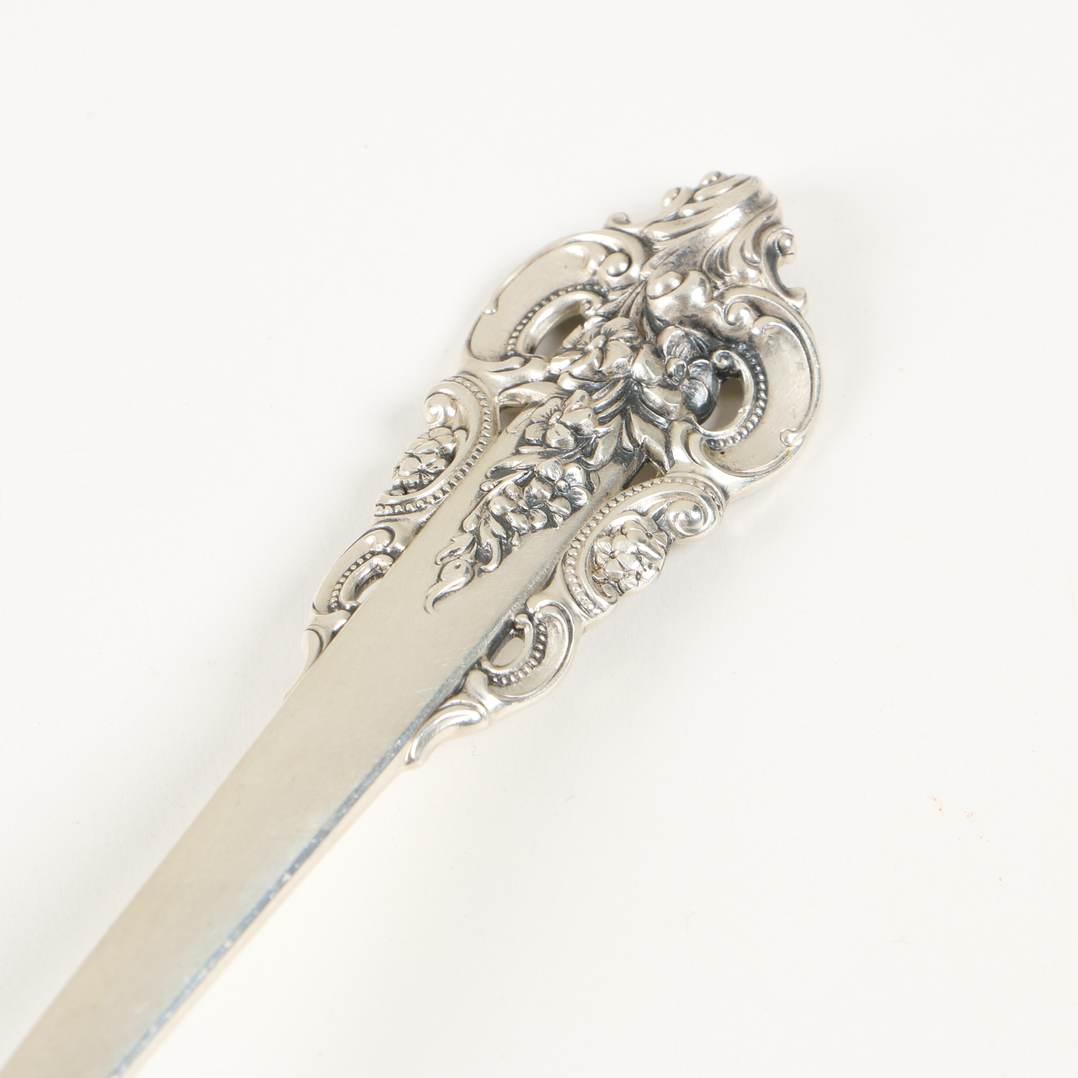 Wallace Sterling Silver "Grand Baroque" Flatware, Mid-Century