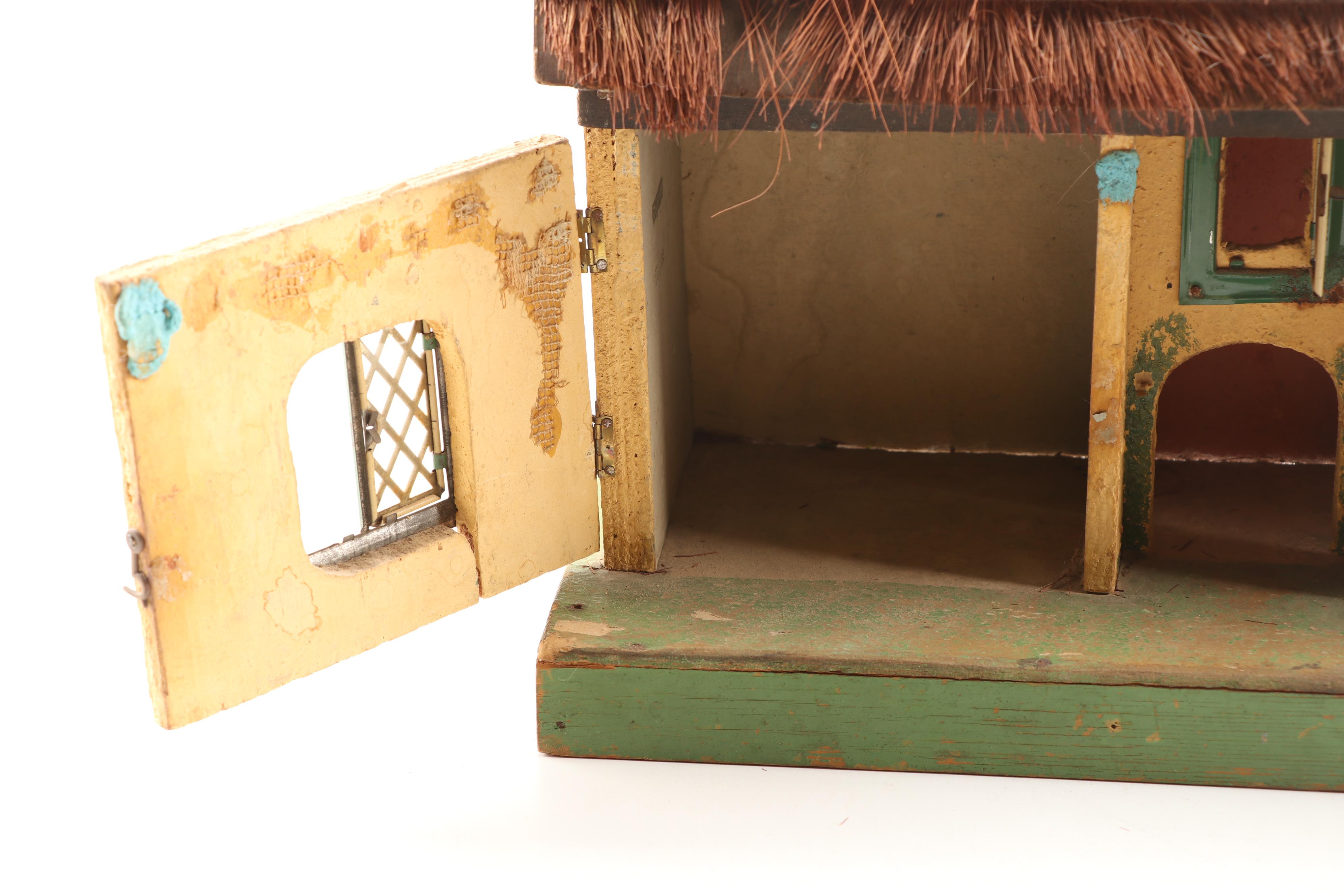 Vintage European Cottage Style Doll House, Early 20th Century