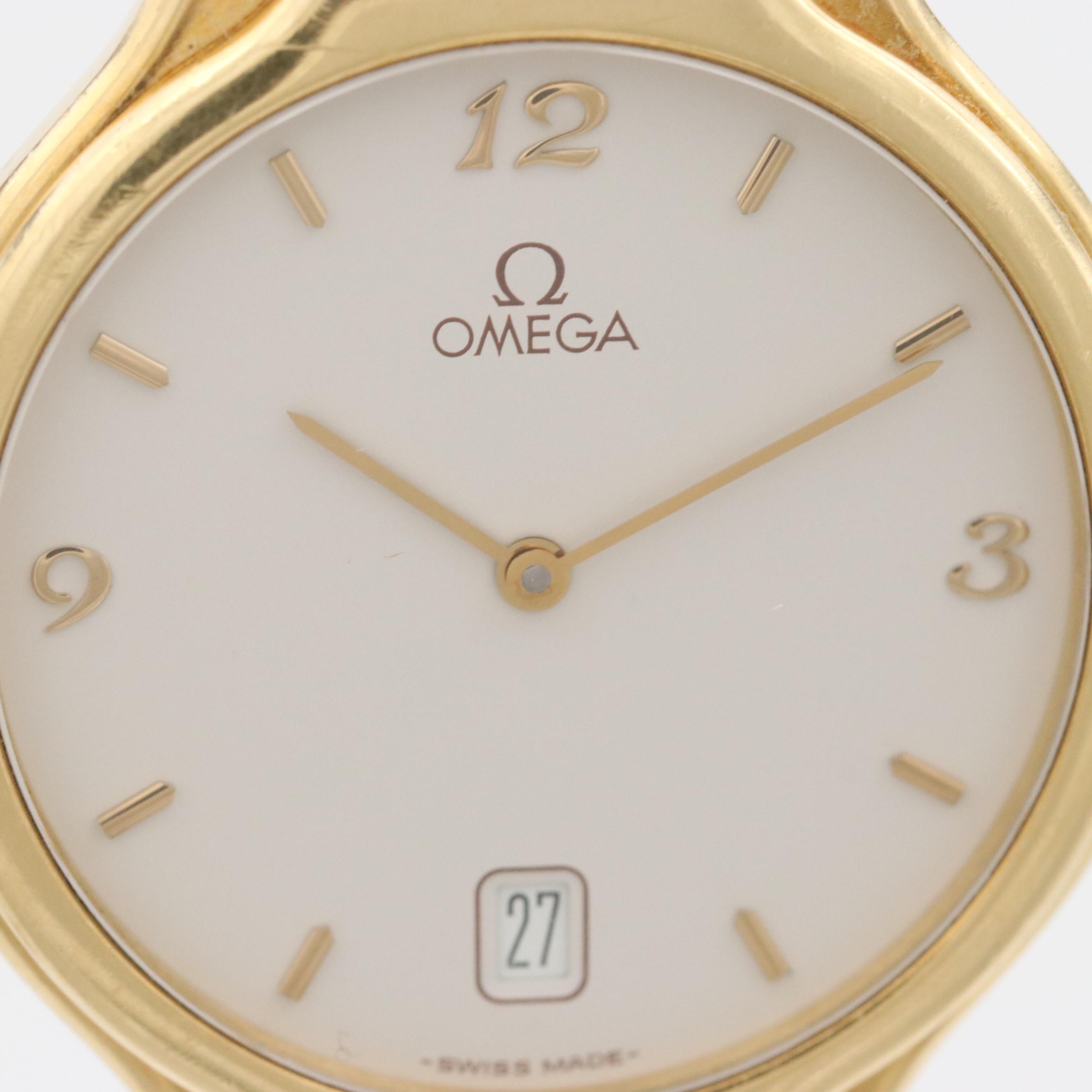 Omega DeVille Symbol 18K Yellow Gold Quartz Watch, 1986
