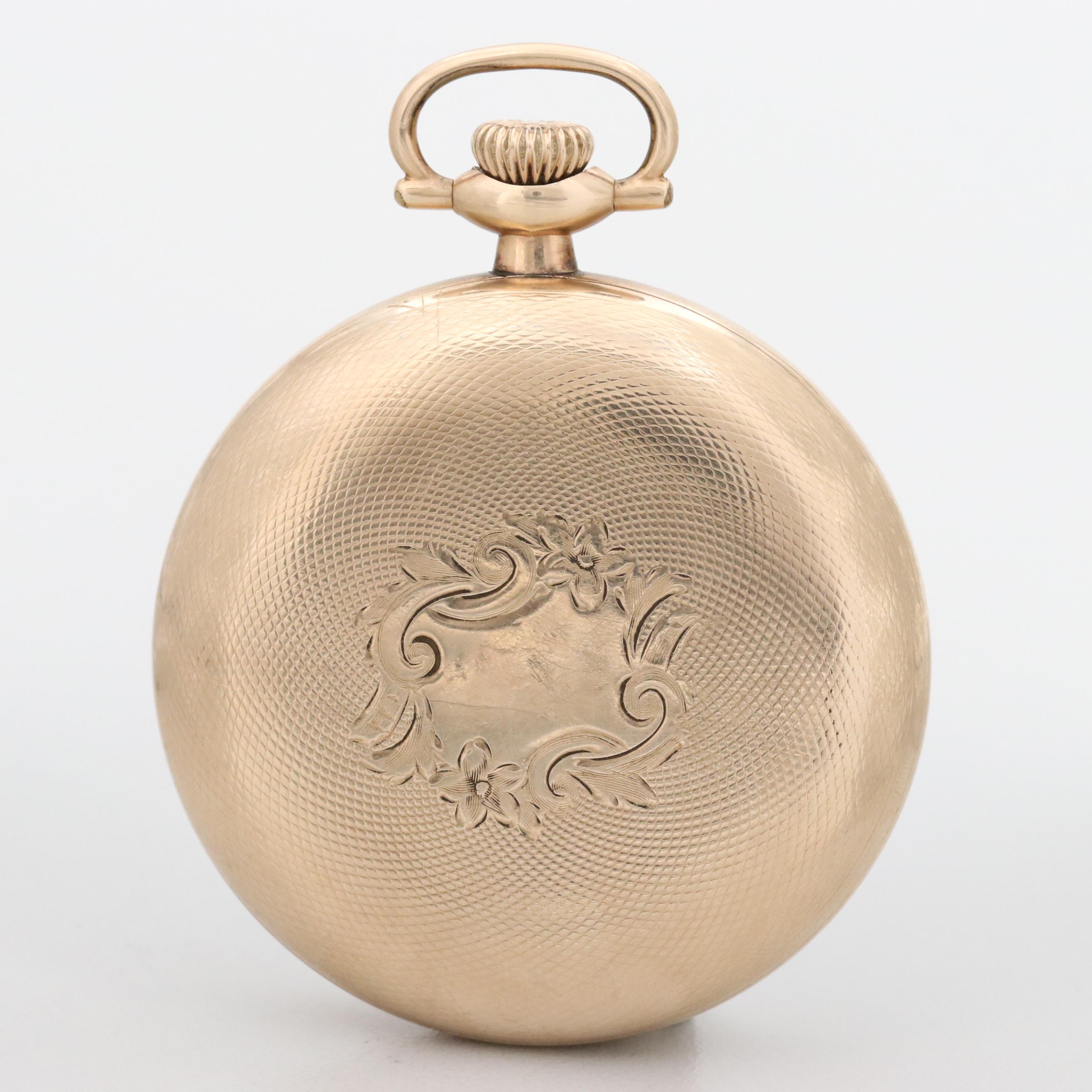 Antique Waltham Gold Filled Riverside Maximus 21 Jewel Pocket Watch, 1900