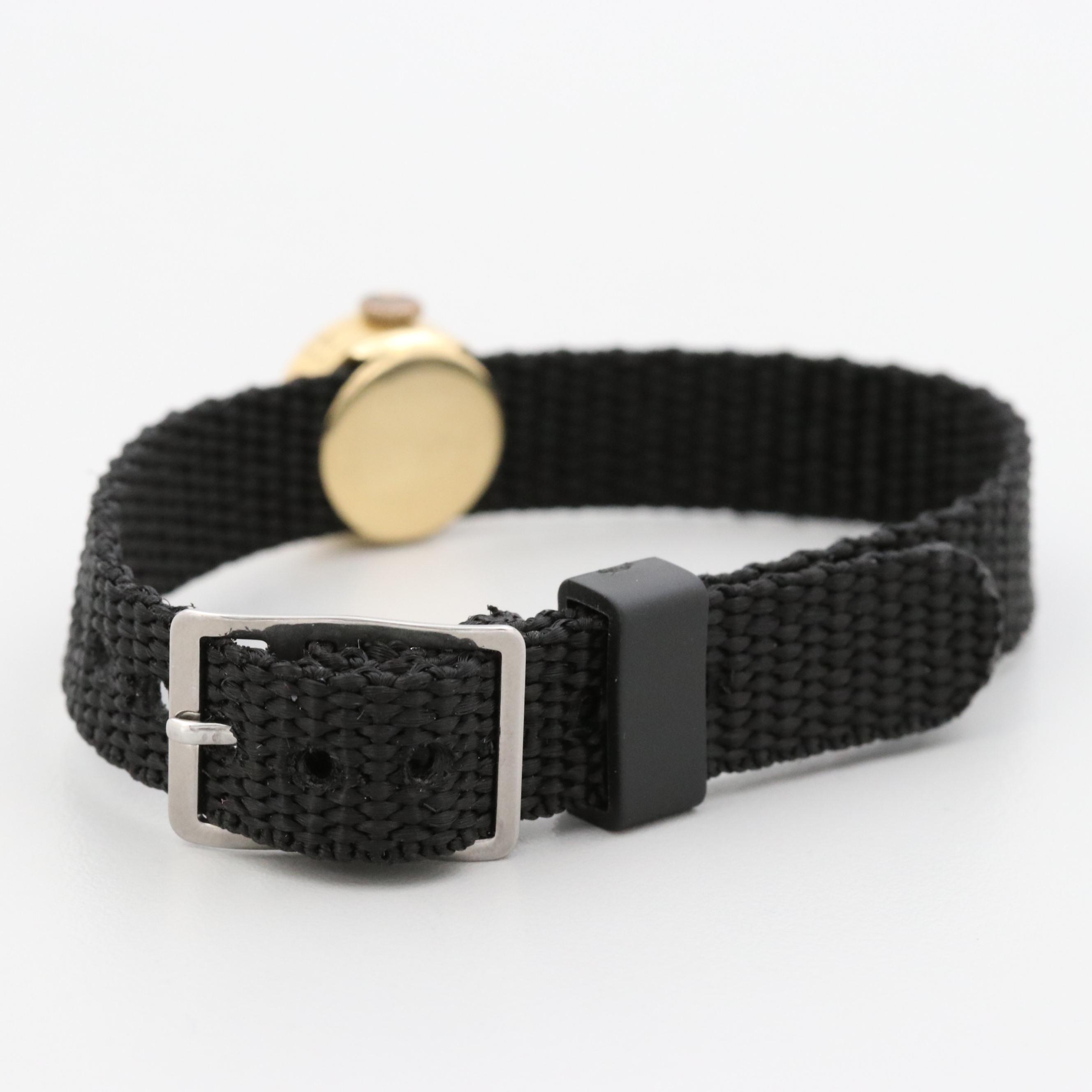 Vintage Rolex Precision Orchid Chameleon 18K Gold Stem Wind Watch, 1950s