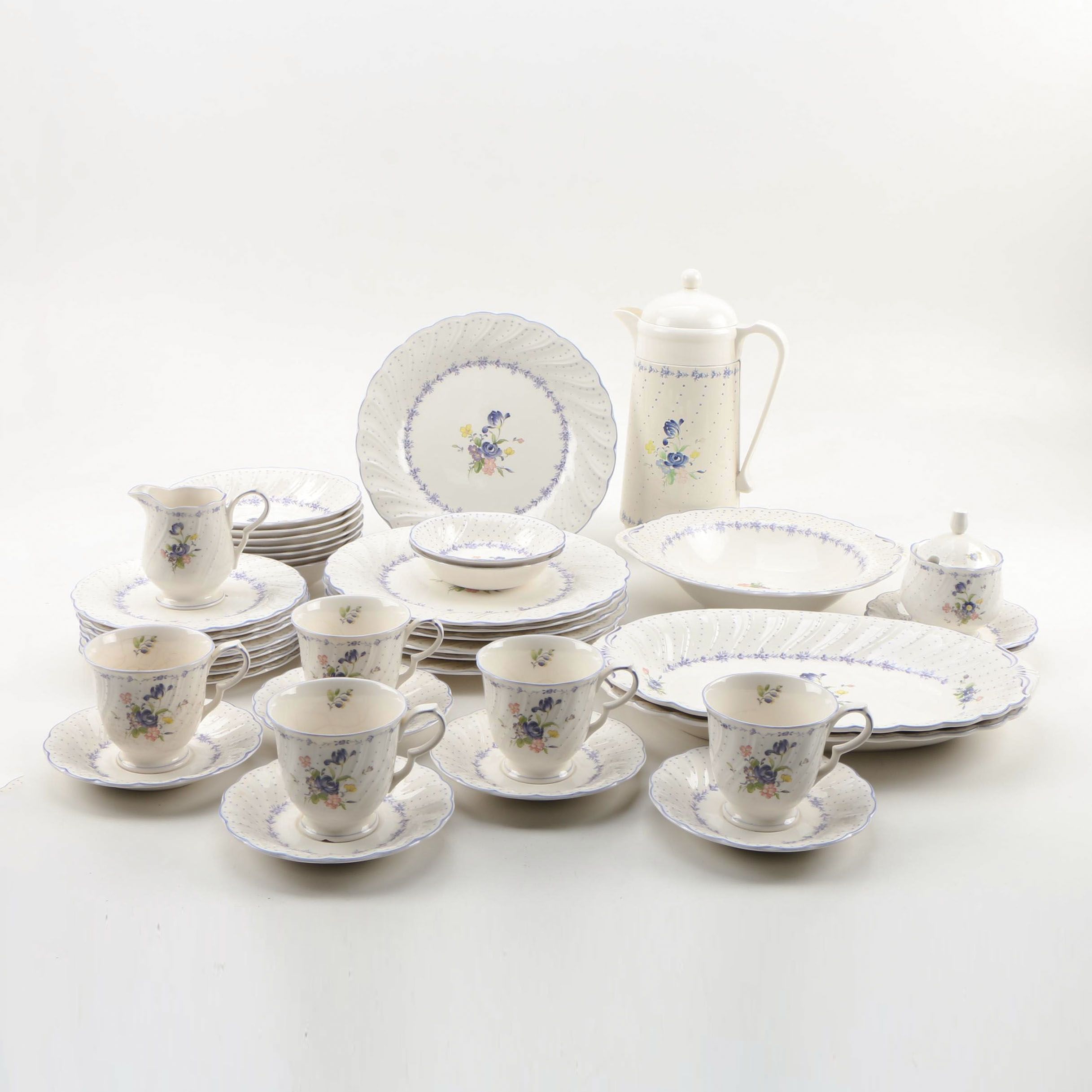 Nikko "Blue Peony" China Dinnerware, 1986 - 2014