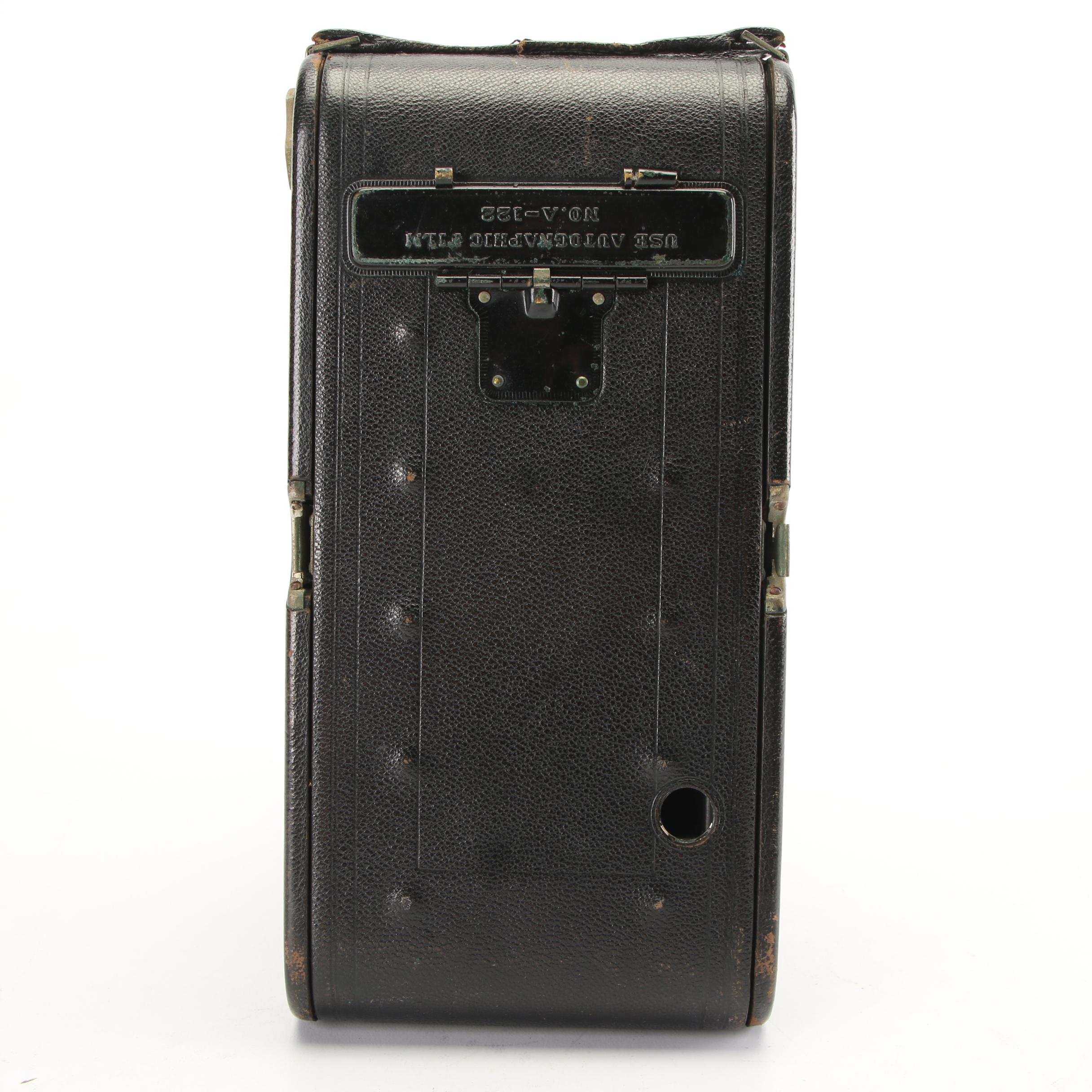 Vintage Kodak 3A Autographic Model B Brownie Camera with Camera Bag