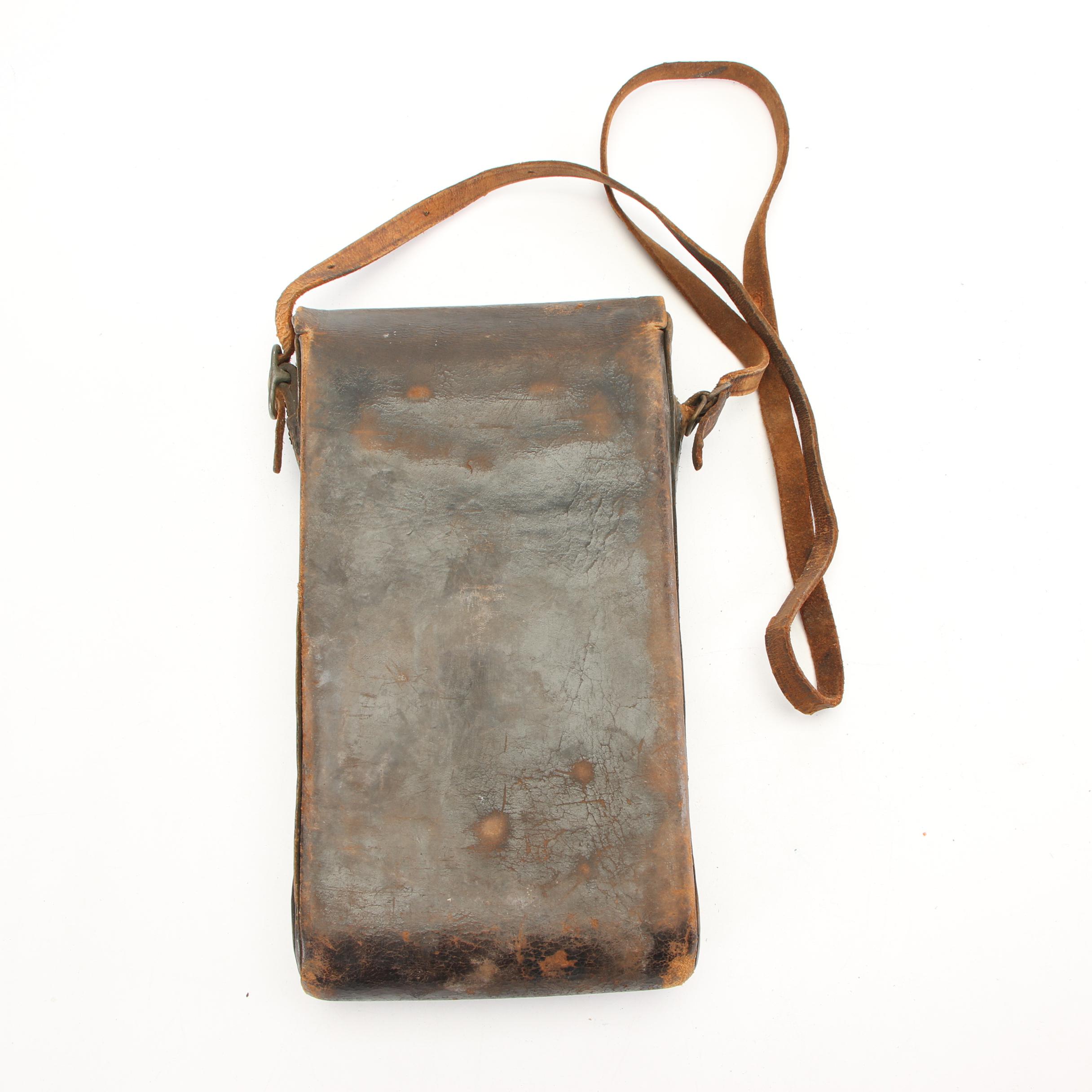 Vintage Kodak 3A Autographic Model B Brownie Camera with Camera Bag