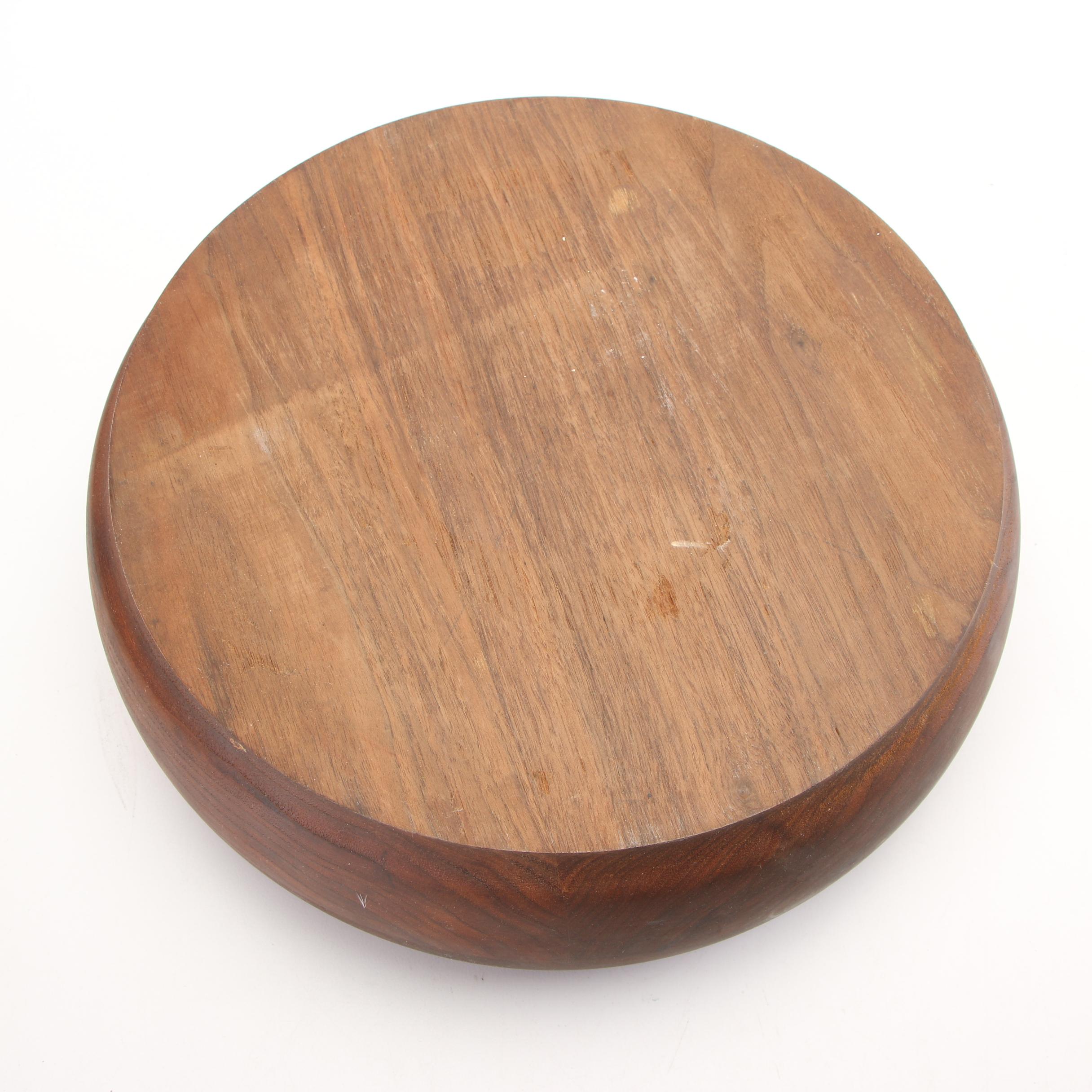 Danish Modern Style Acacia Wooden Bowls and Platter