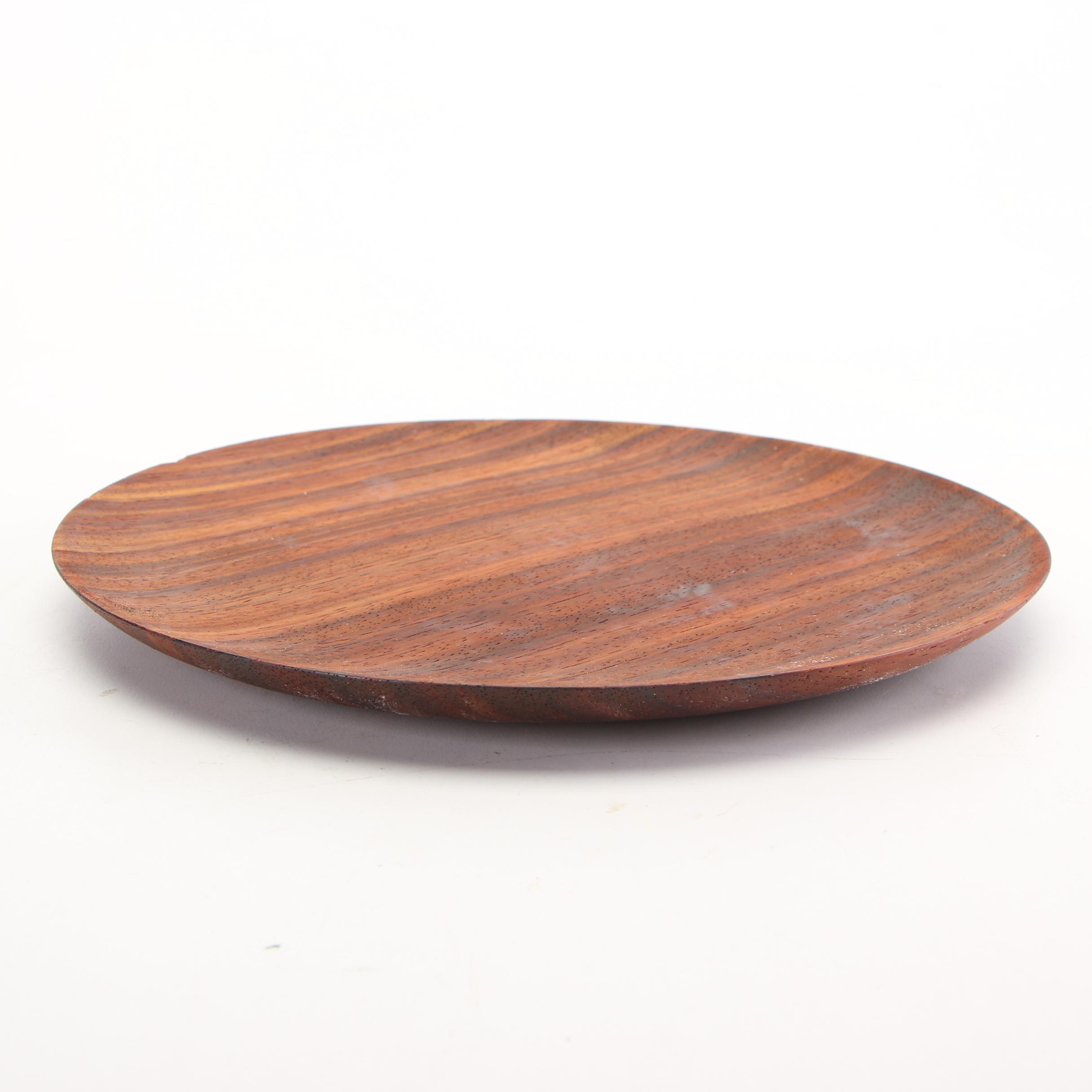 Danish Modern Style Acacia Wooden Bowls and Platter