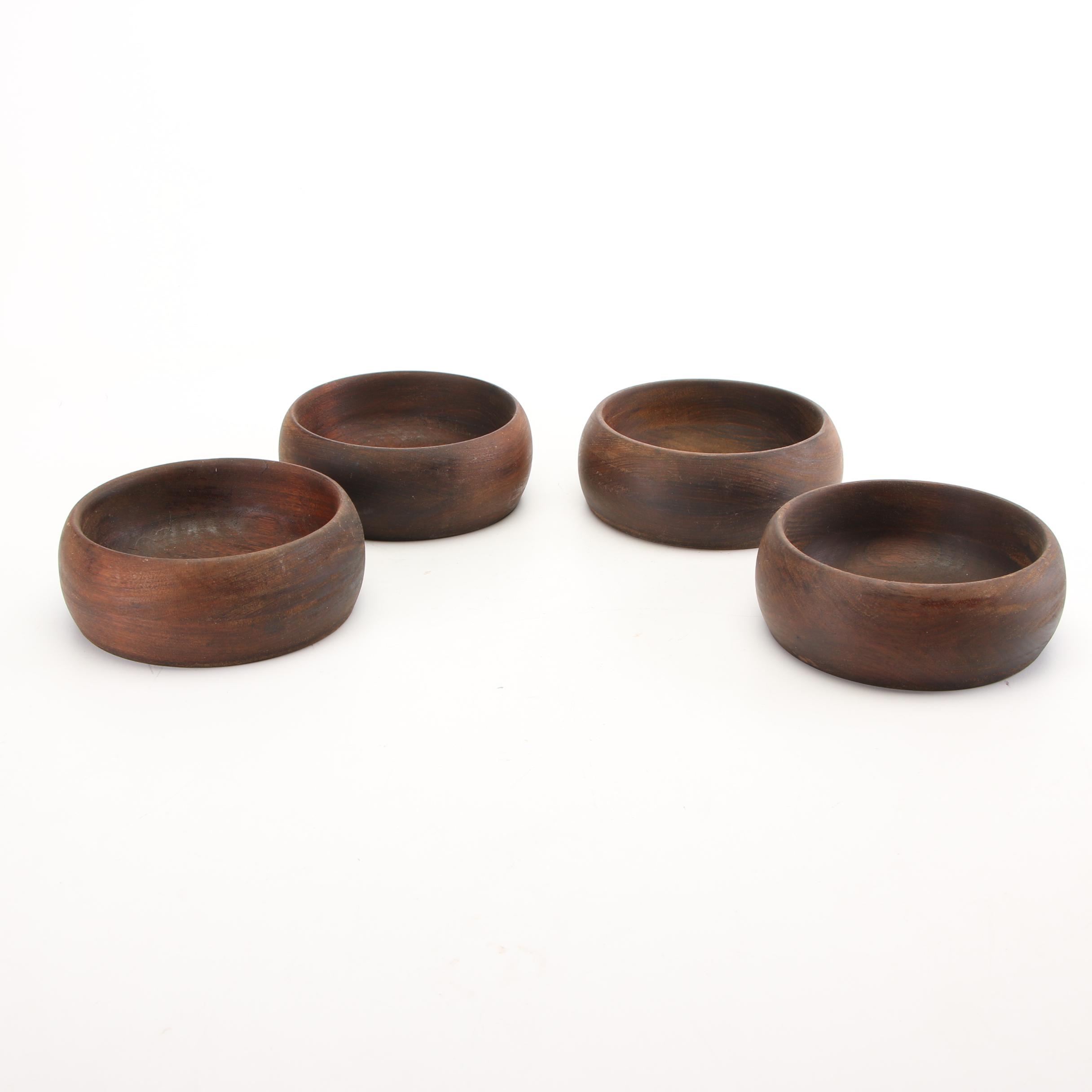 Danish Modern Style Acacia Wooden Bowls and Platter