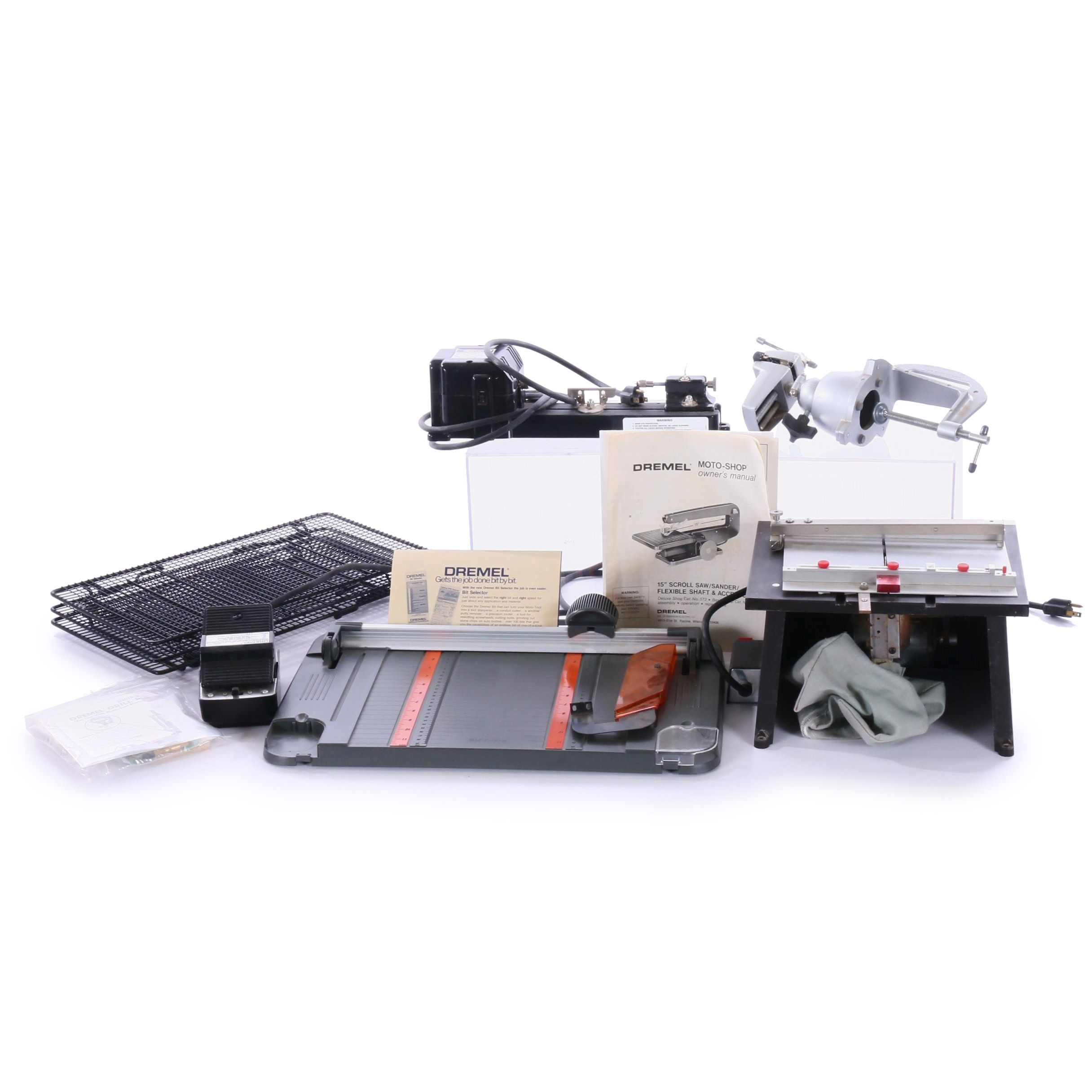 Dremel Moto-Lathe 700-1 Table 15" Scroll Saw with Sander Attachments