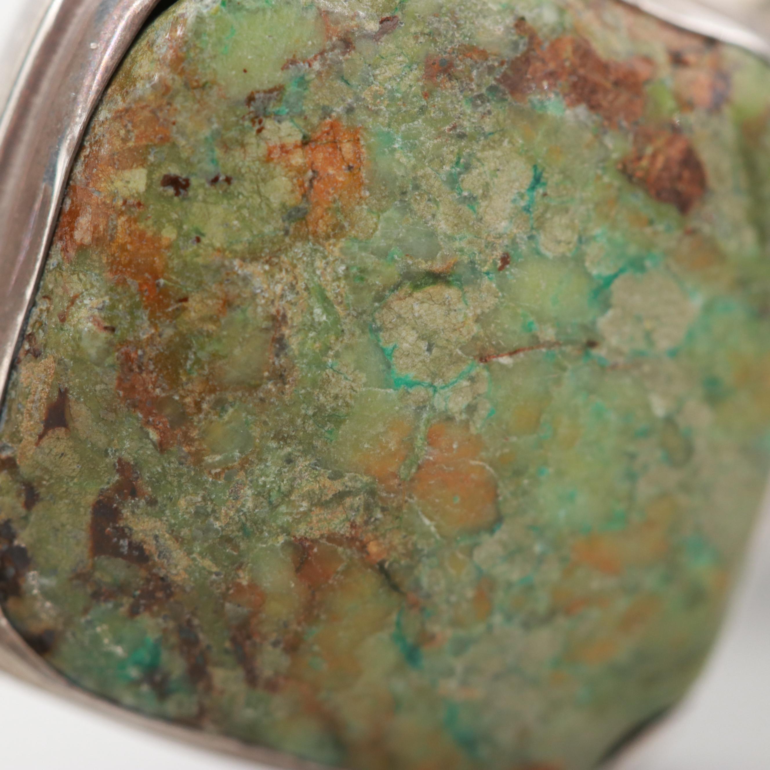 Southwestern Style Sterling Silver Turquoise Bracelet