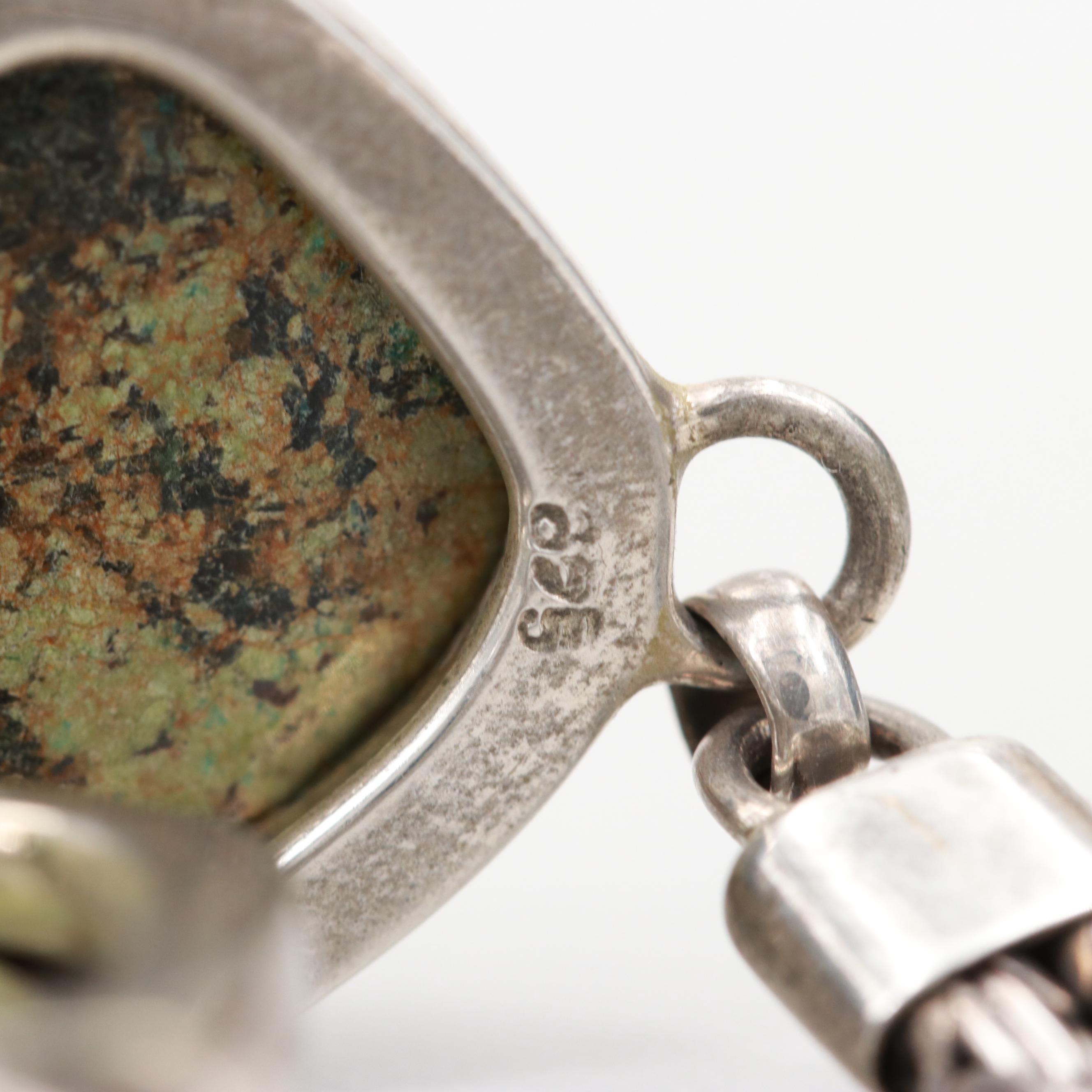 Southwestern Style Sterling Silver Turquoise Bracelet