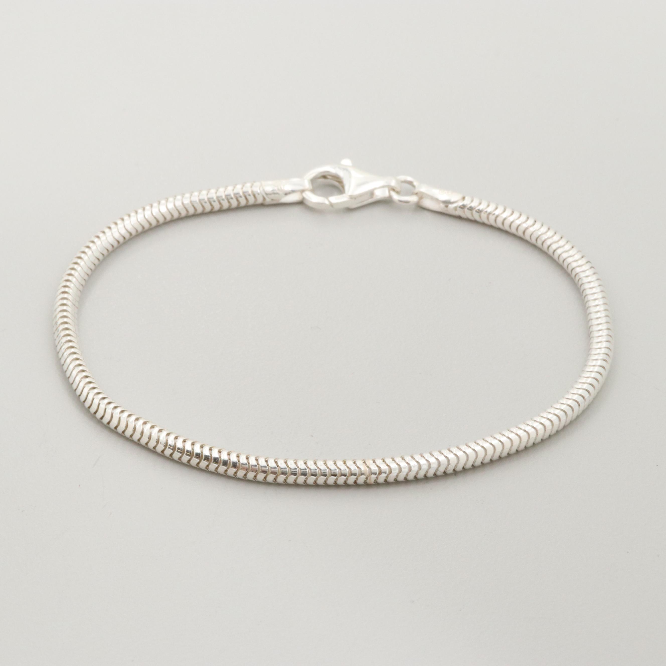Sterling Silver Snake Chain Bracelet