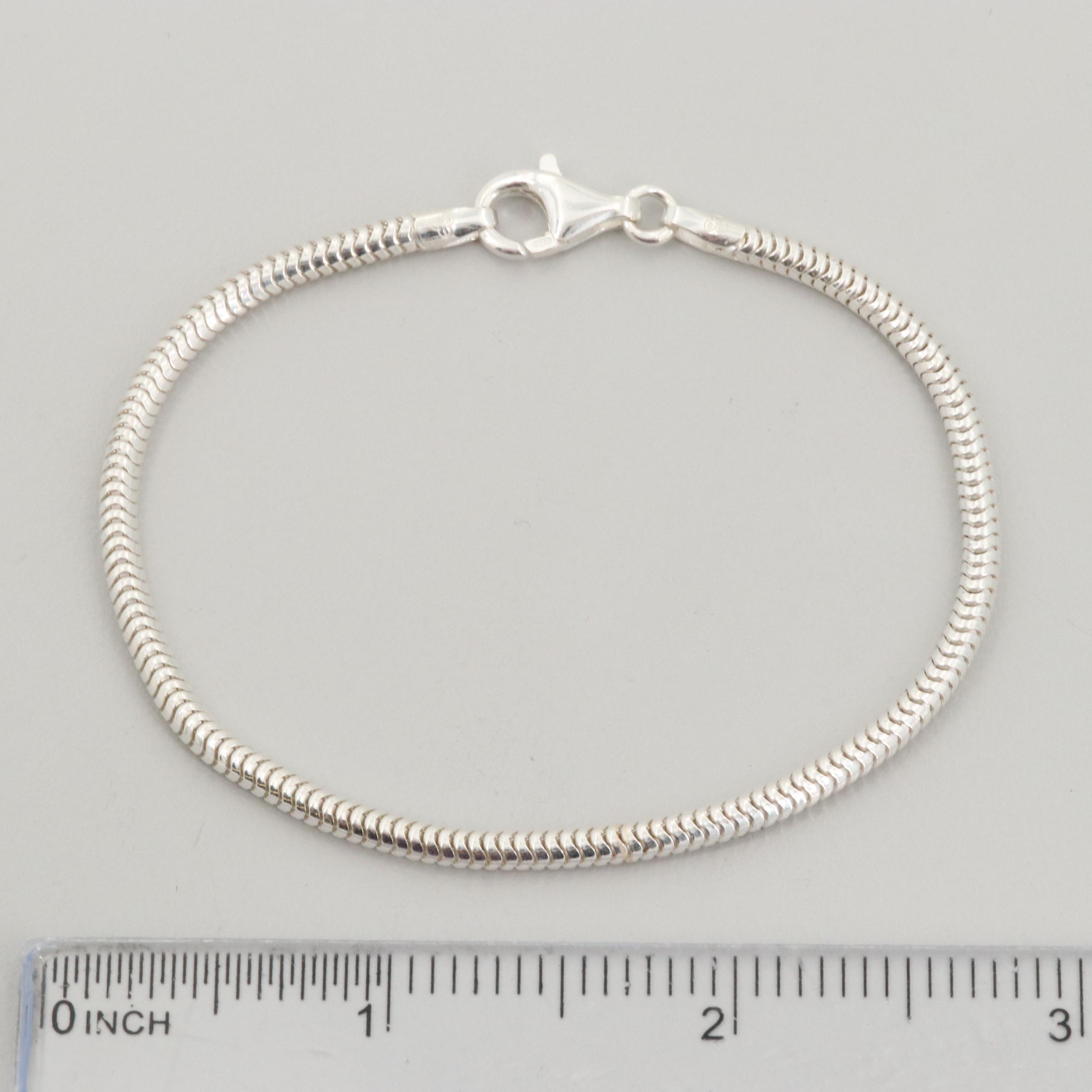 Sterling Silver Snake Chain Bracelet