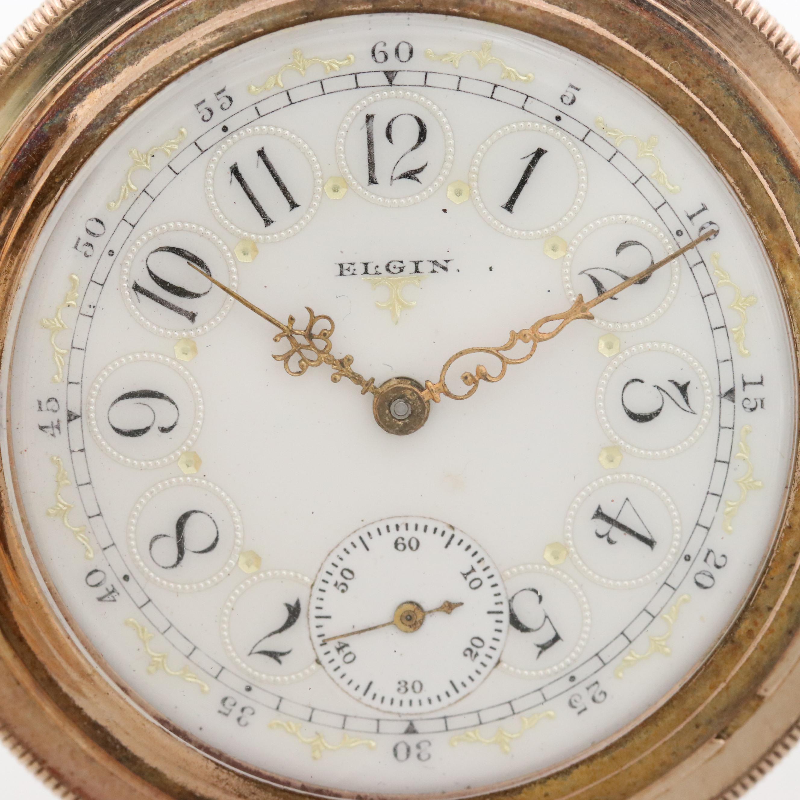 Antique Elgin Gold Filled Hunter Case Pocket Watch, 1898