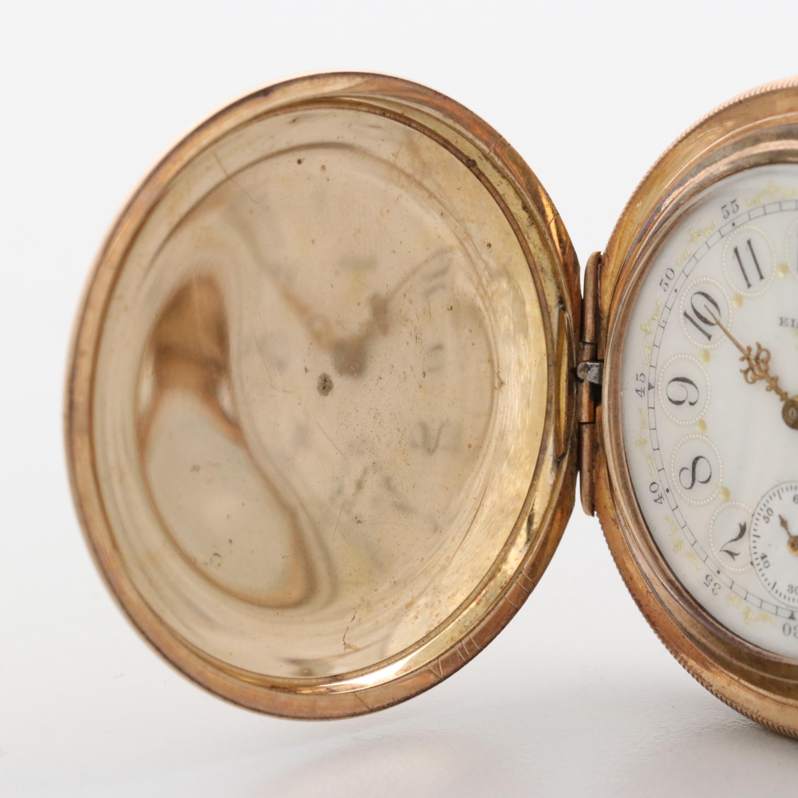 Antique Elgin Gold Filled Hunter Case Pocket Watch, 1898