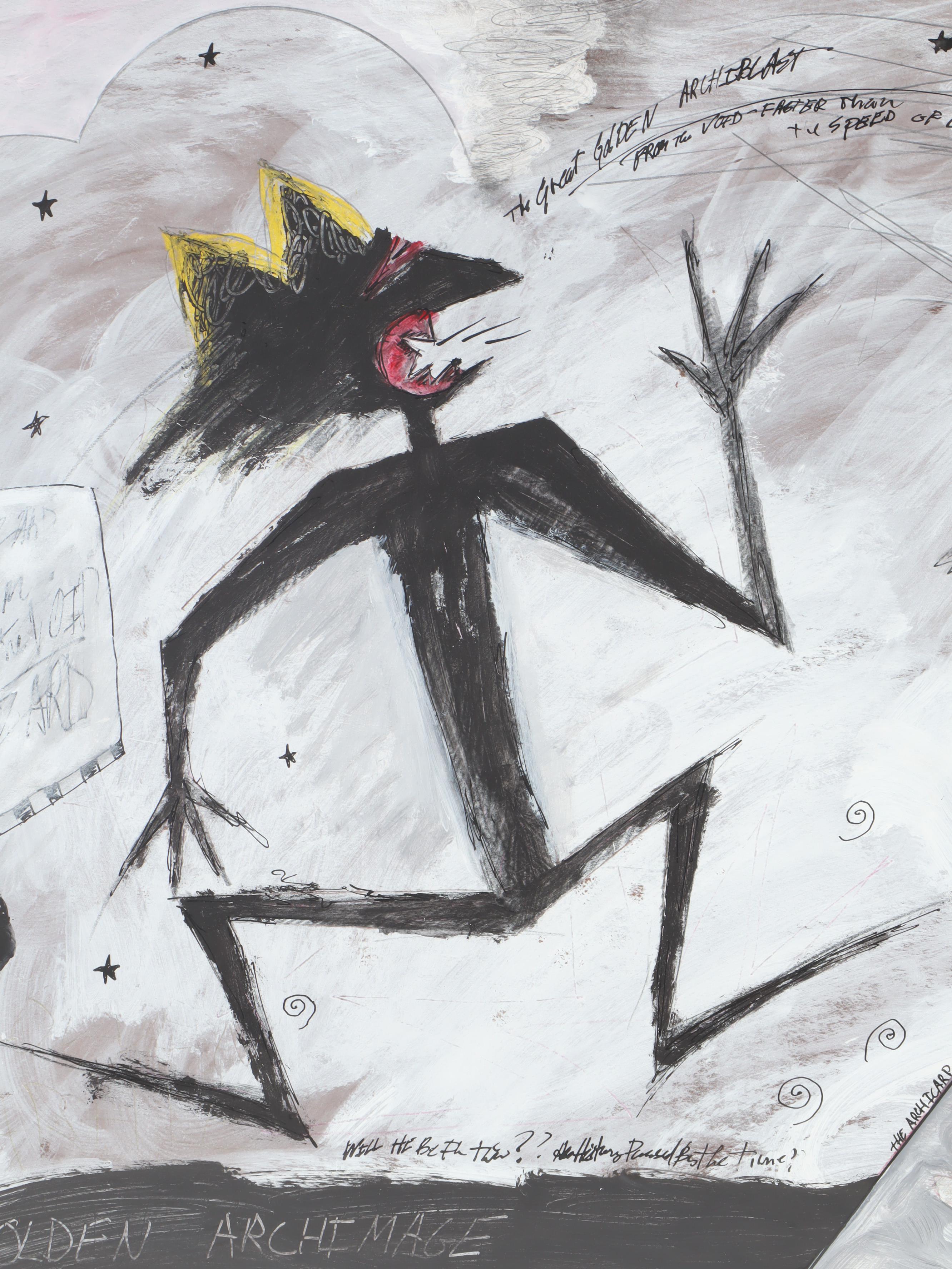 Keith Newhouse Mixed Media Work "Golden Arch Blast"