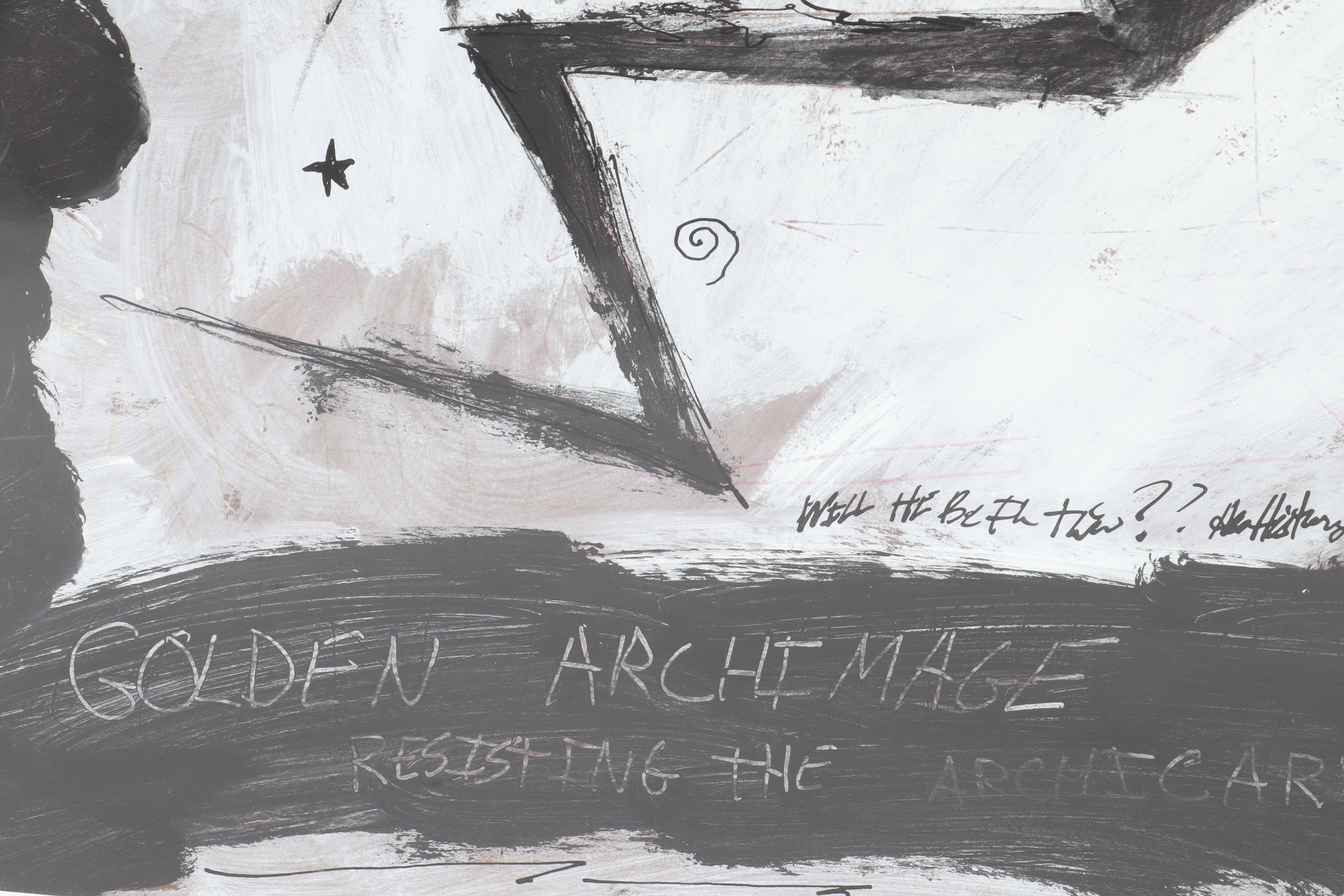 Keith Newhouse Mixed Media Work "Golden Arch Blast"