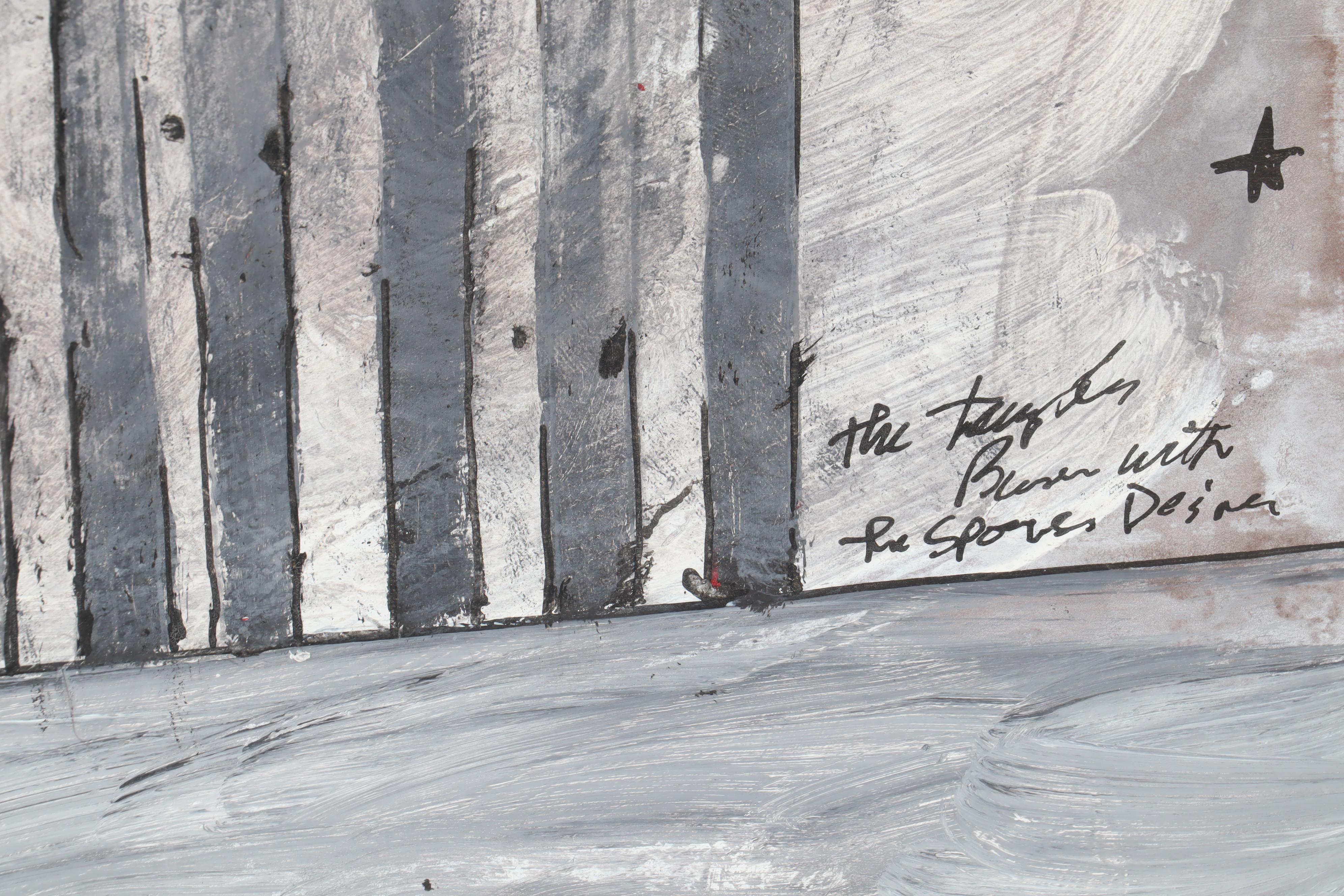 Keith Newhouse Mixed Media Work "Golden Arch Blast"