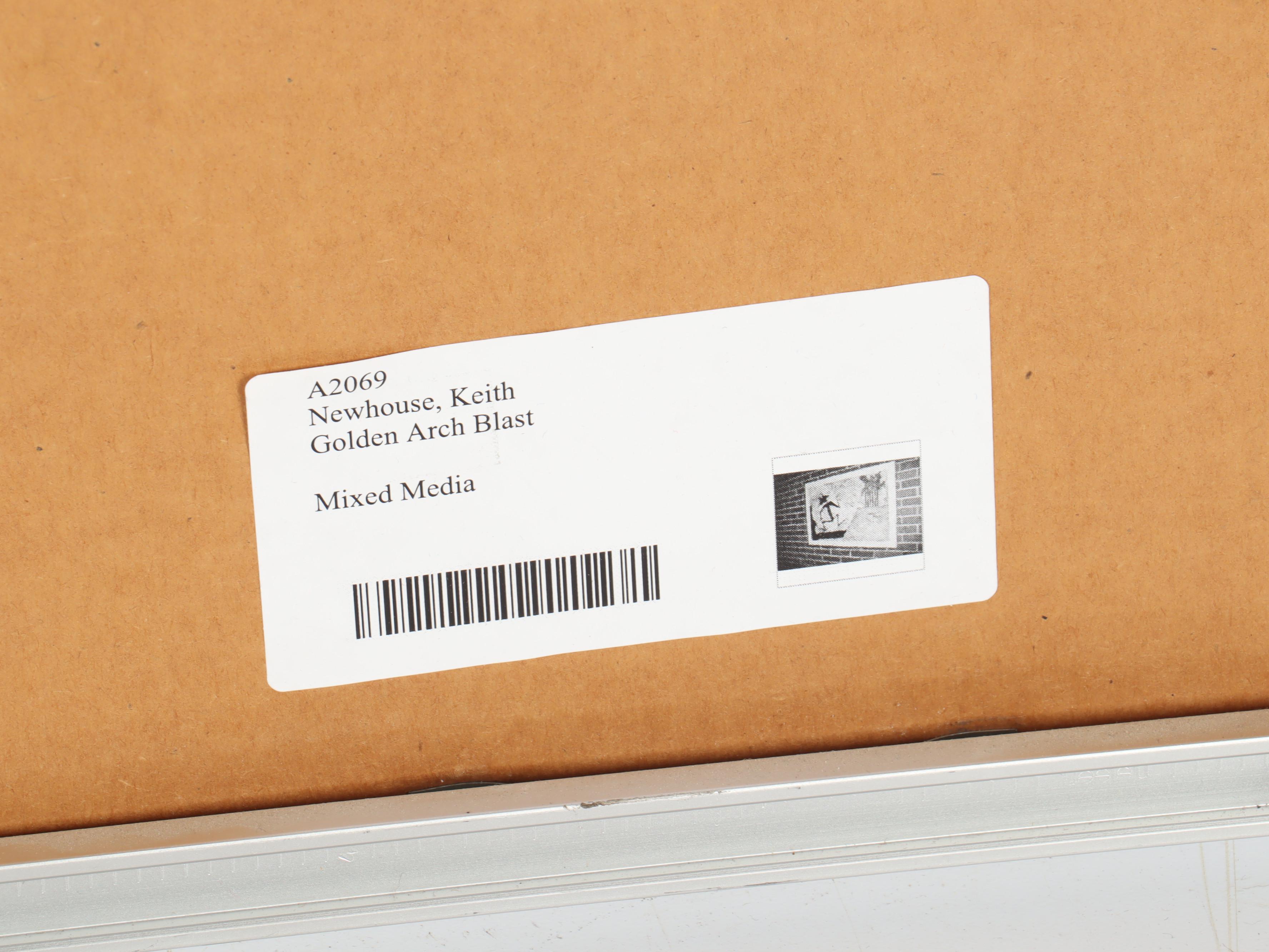 Keith Newhouse Mixed Media Work "Golden Arch Blast"