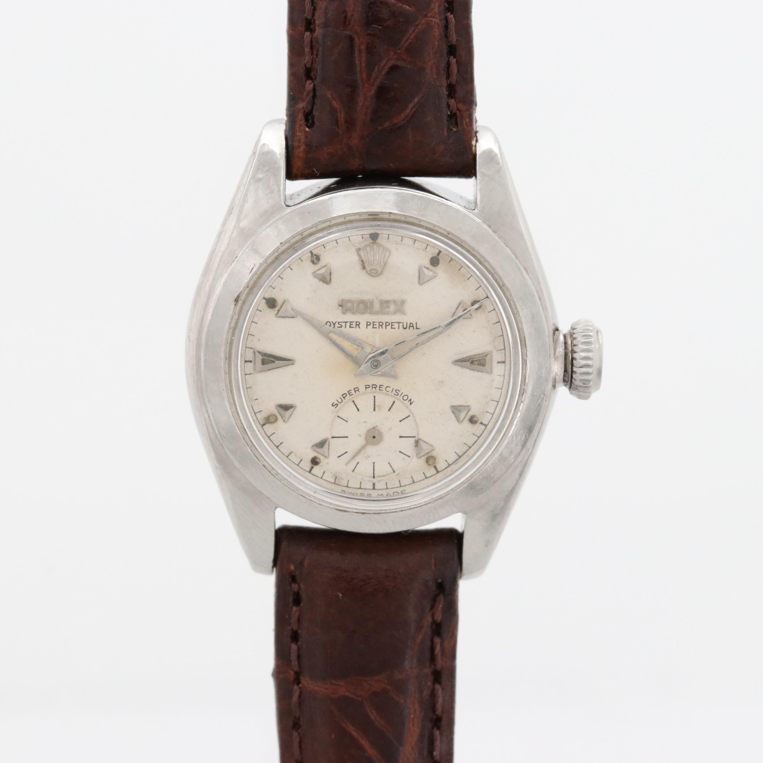 Vintage Rolex Oyster Perpetual Bubble Back Automatic Watch, 1952