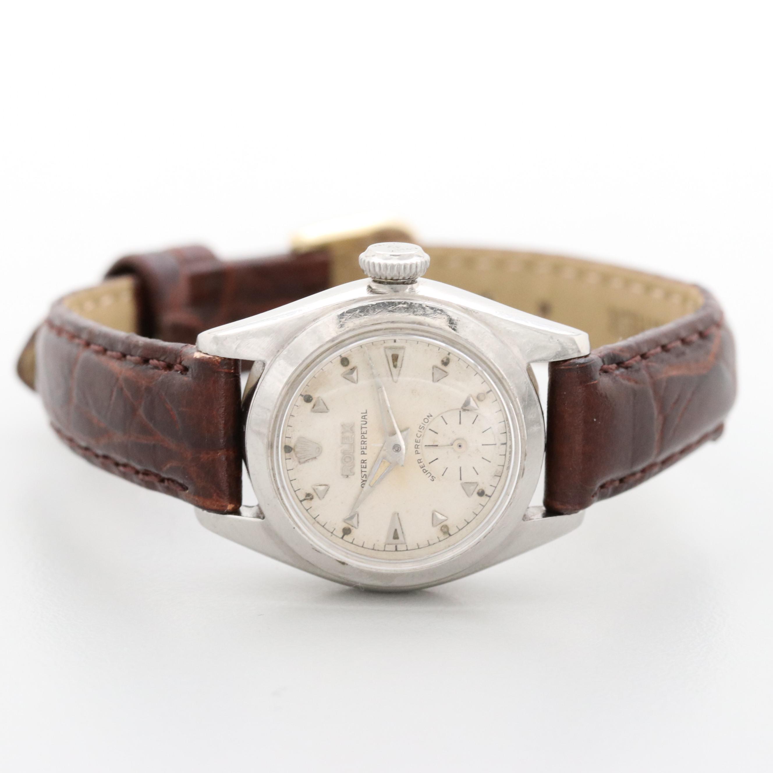 Vintage Rolex Oyster Perpetual Bubble Back Automatic Watch, 1952