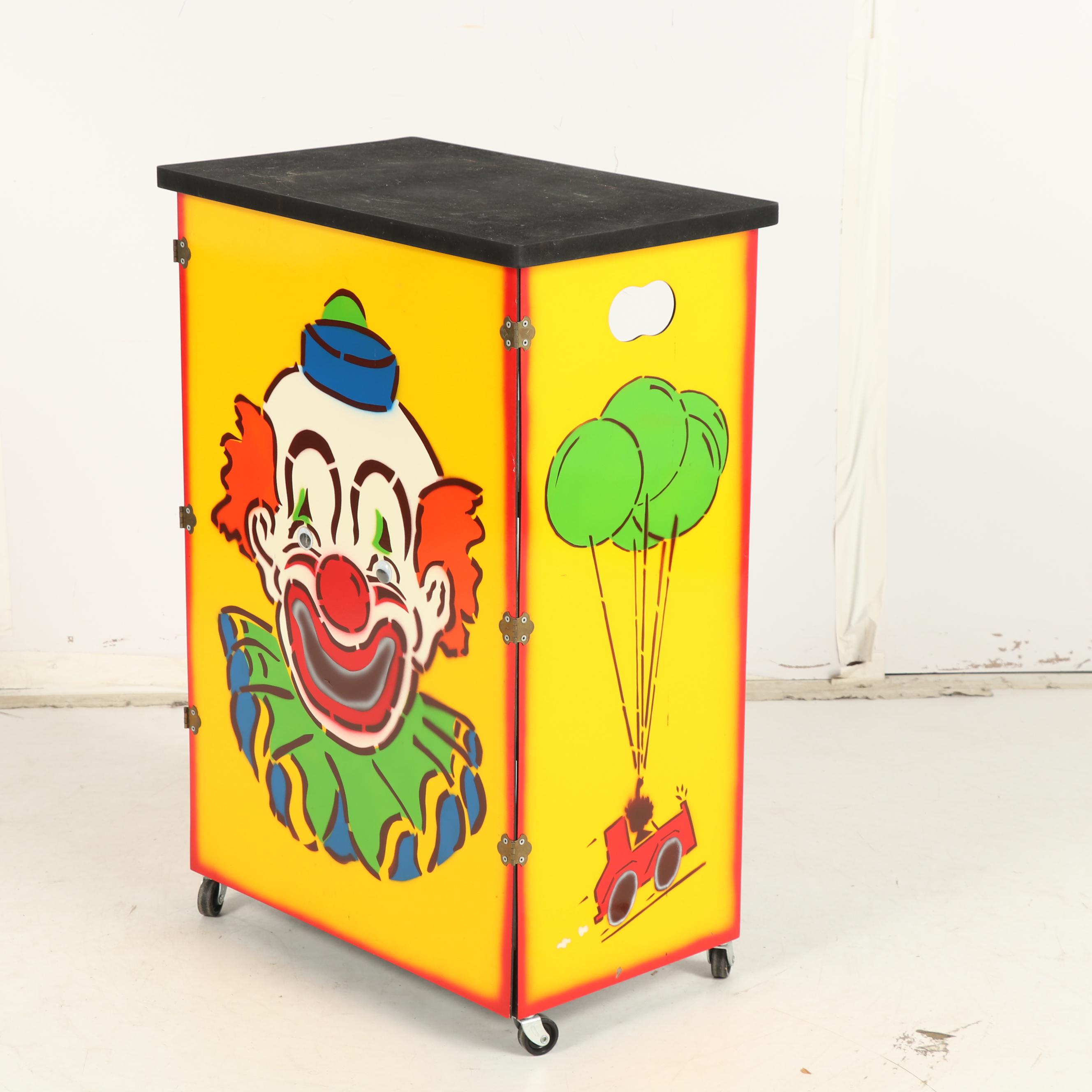Clown Themed Ticket Booth