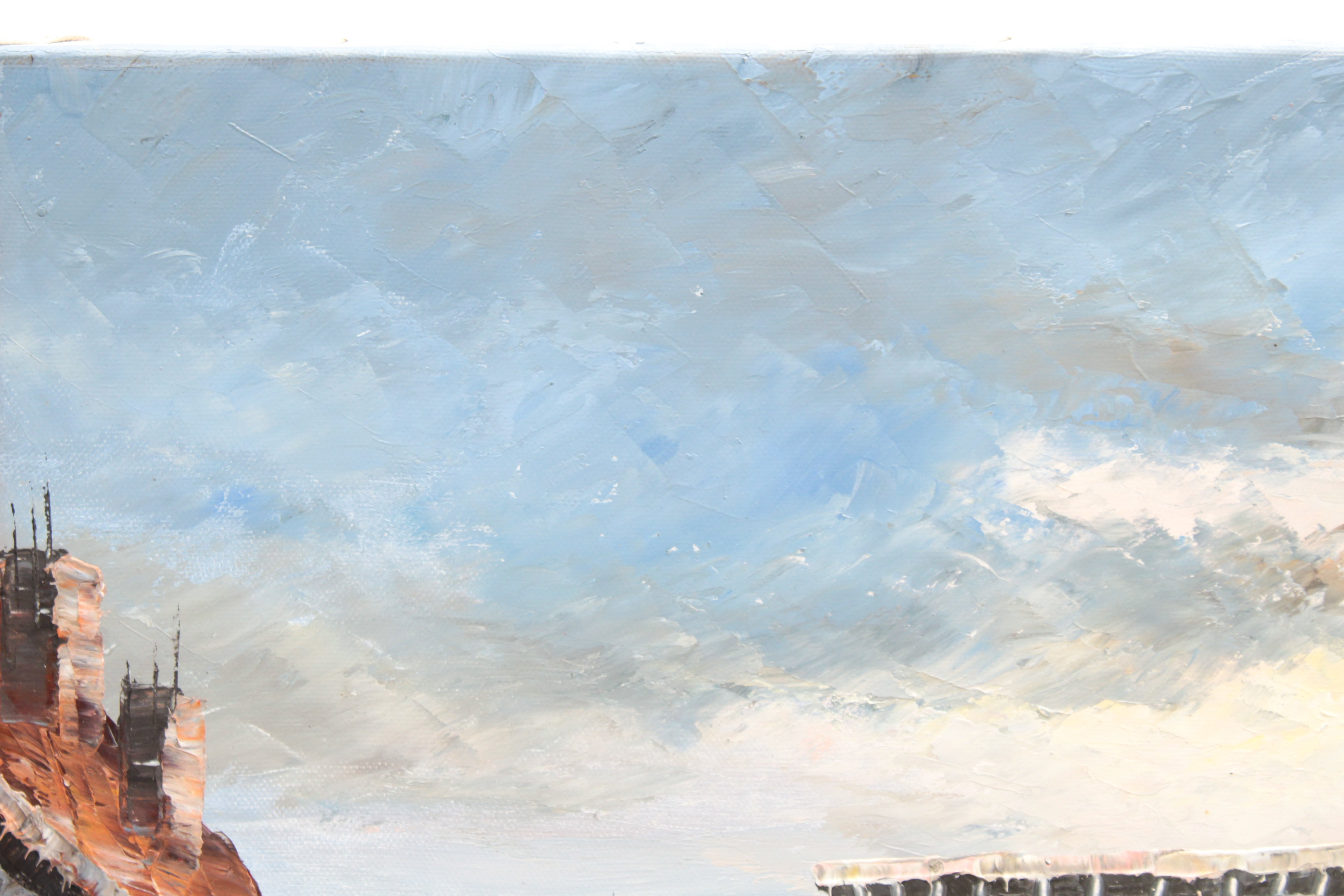 Oil Painting of Paris Street Scene