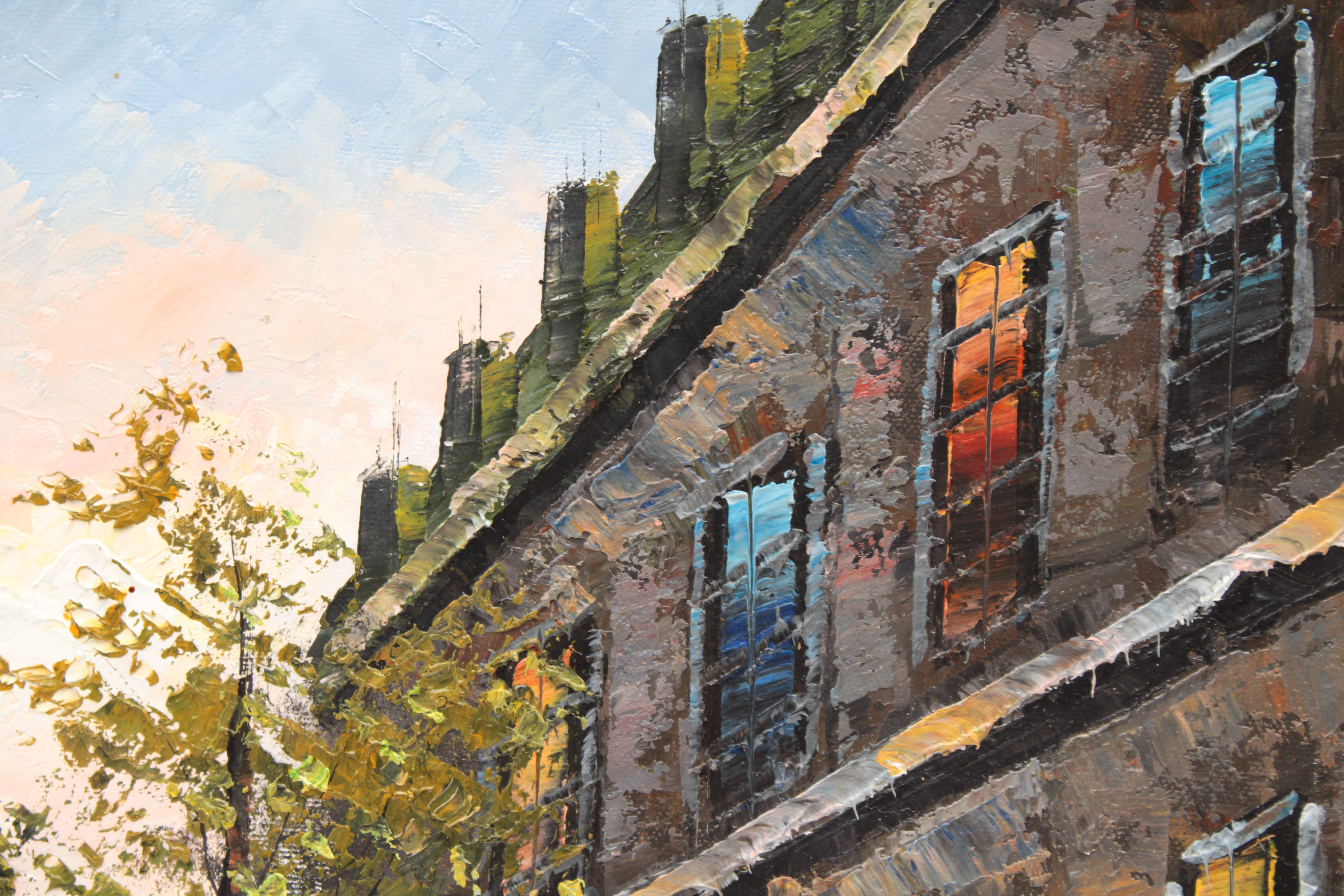 Oil Painting of Paris Street Scene