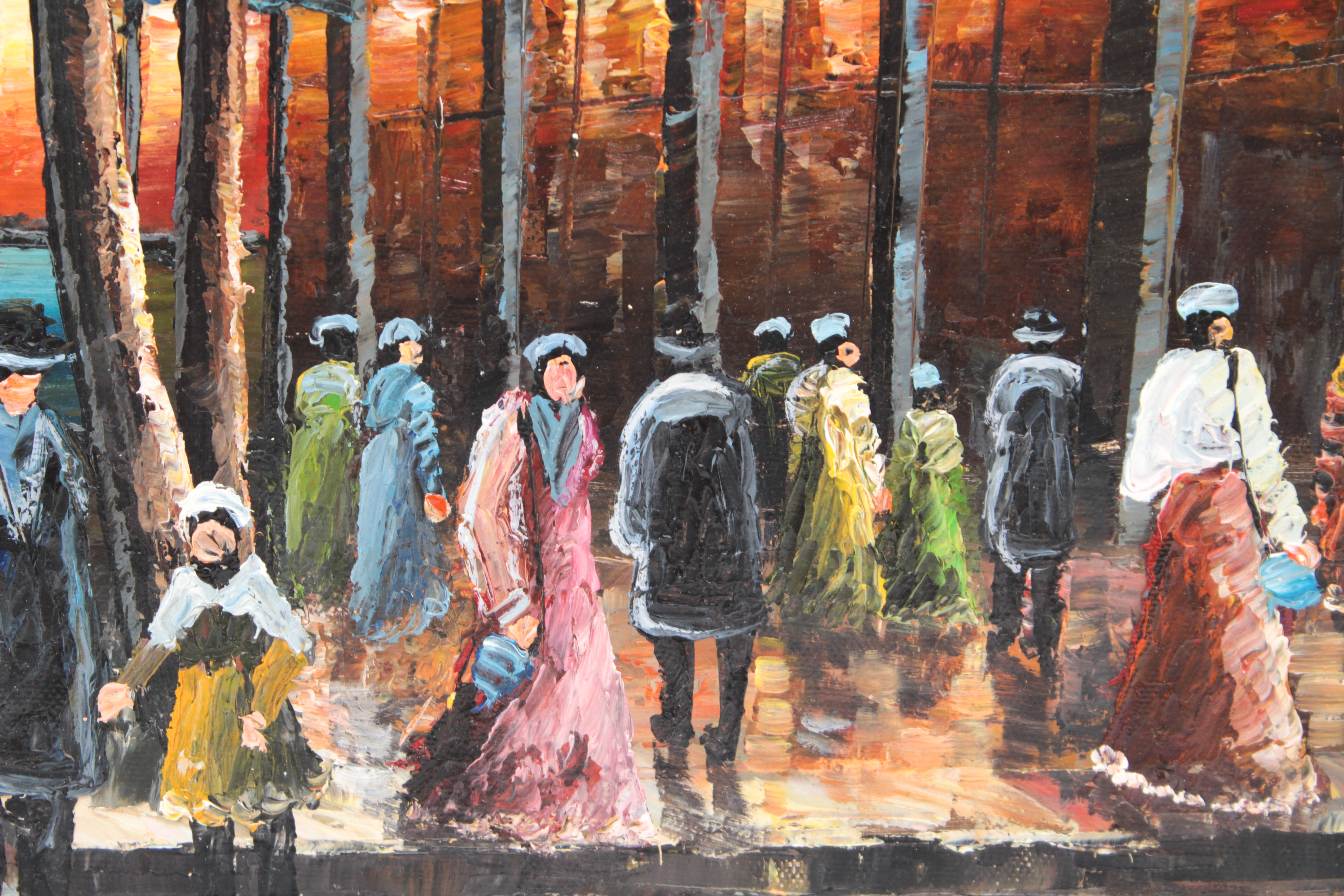 Oil Painting of Paris Street Scene