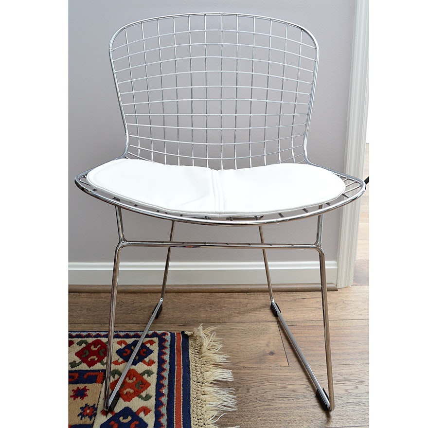 Contemporary Bertoia Style Wire Chair