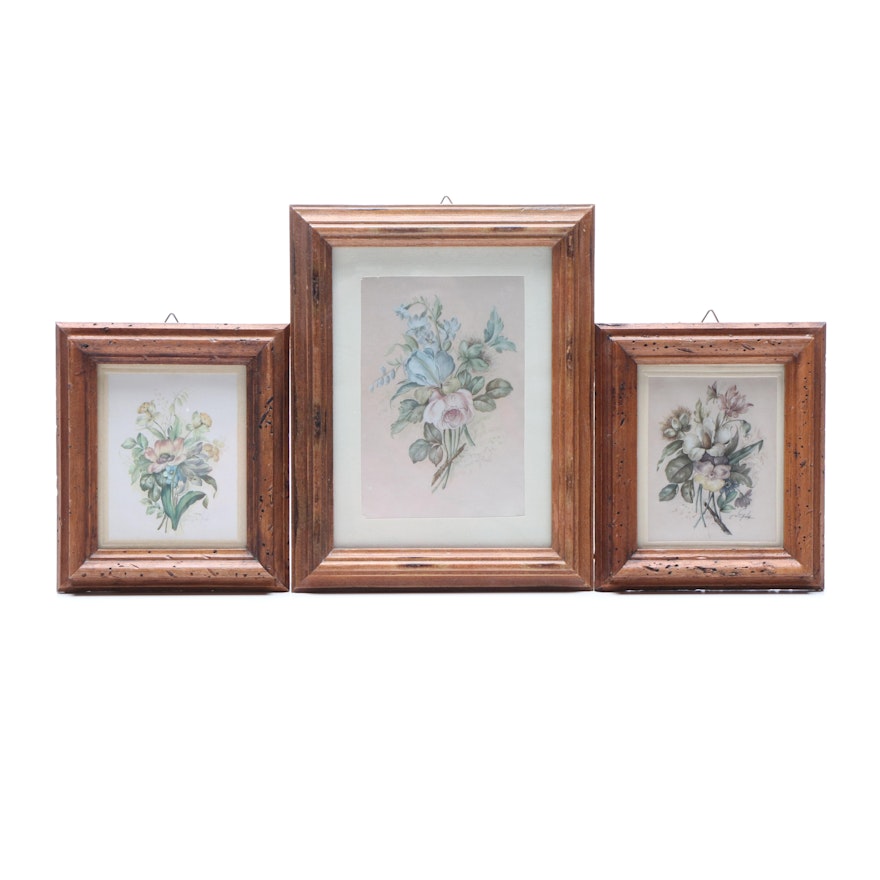 Decorative Floral Wall Art, Mid to Late 20th Century