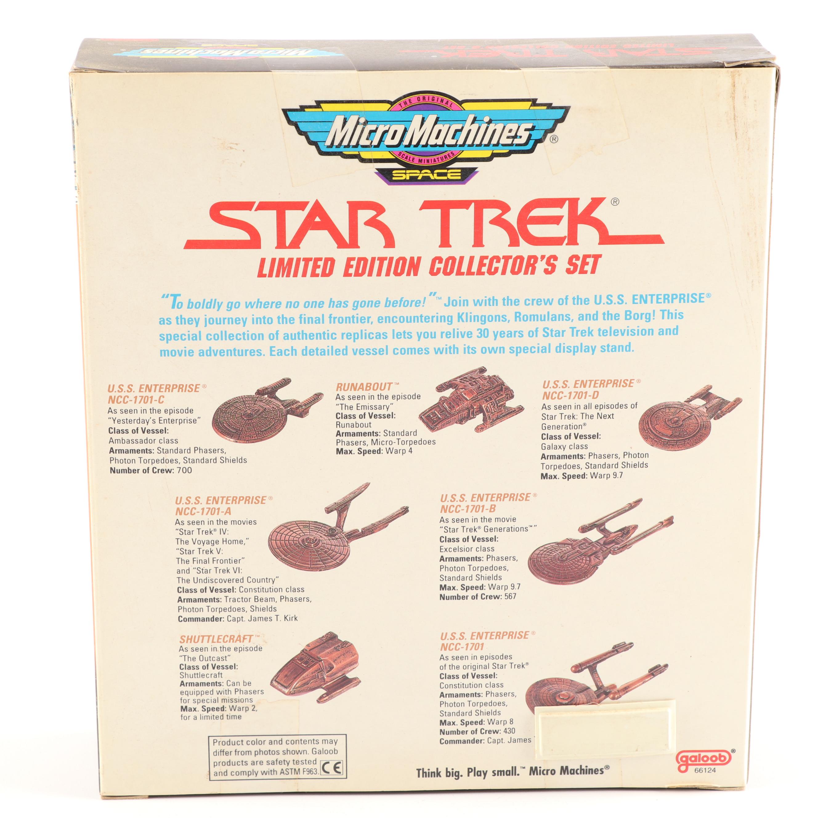 "Star Trek" MicroMachines Limited Edition Collectibles