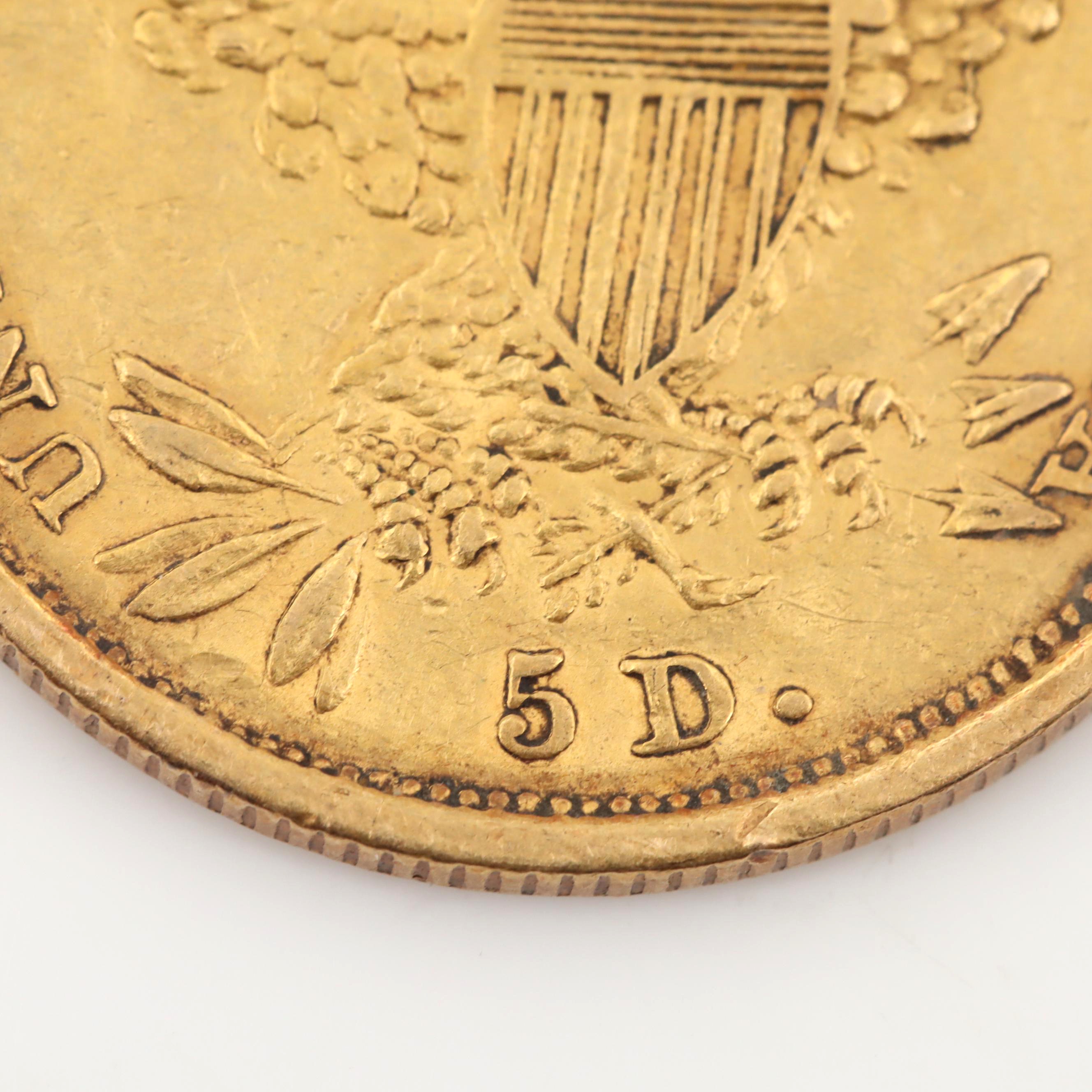 1836 Classic Head Five Dollar Gold Coin